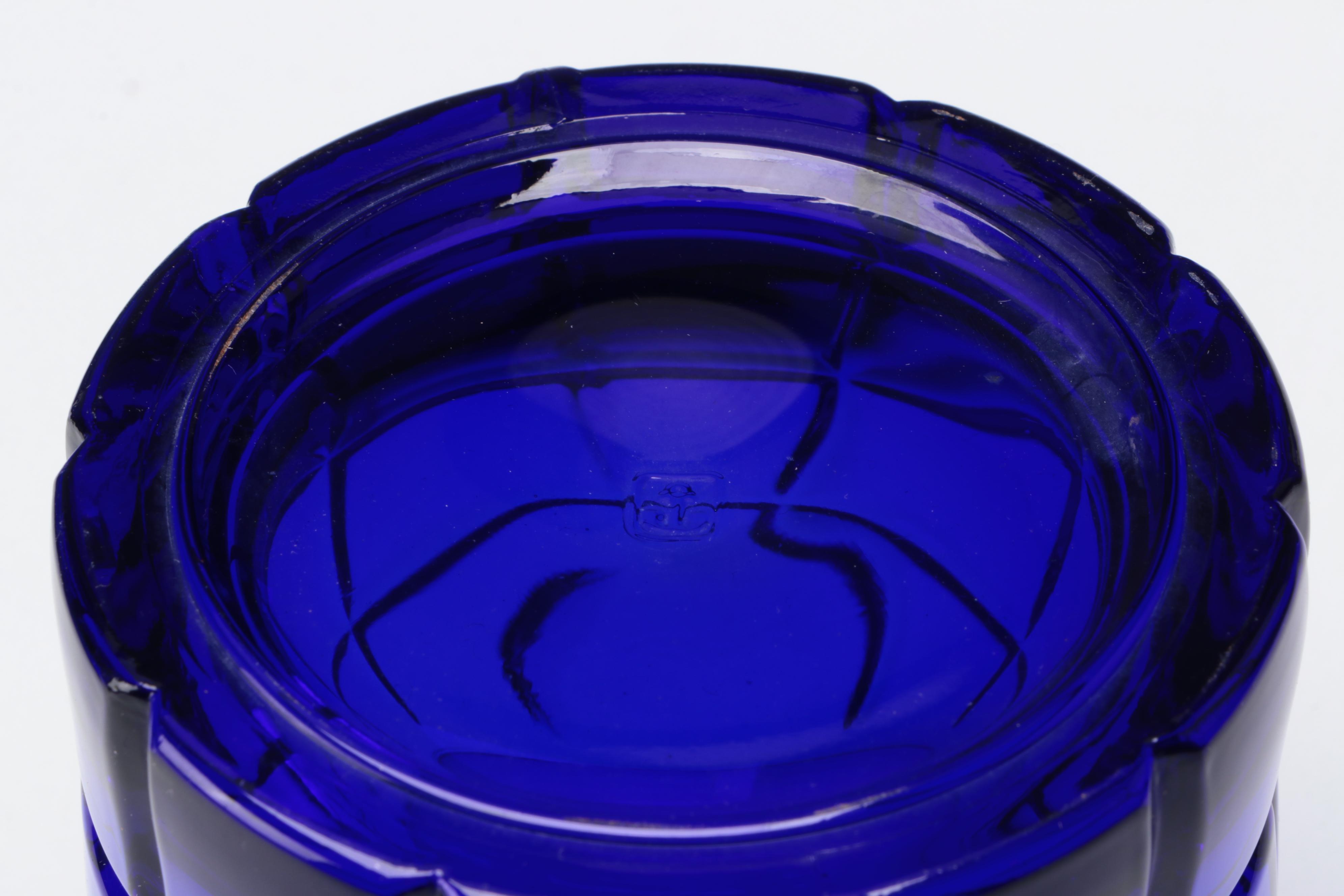 German Blue and White Cookware with Teapot, Bowls and Old Fashioned Glasses