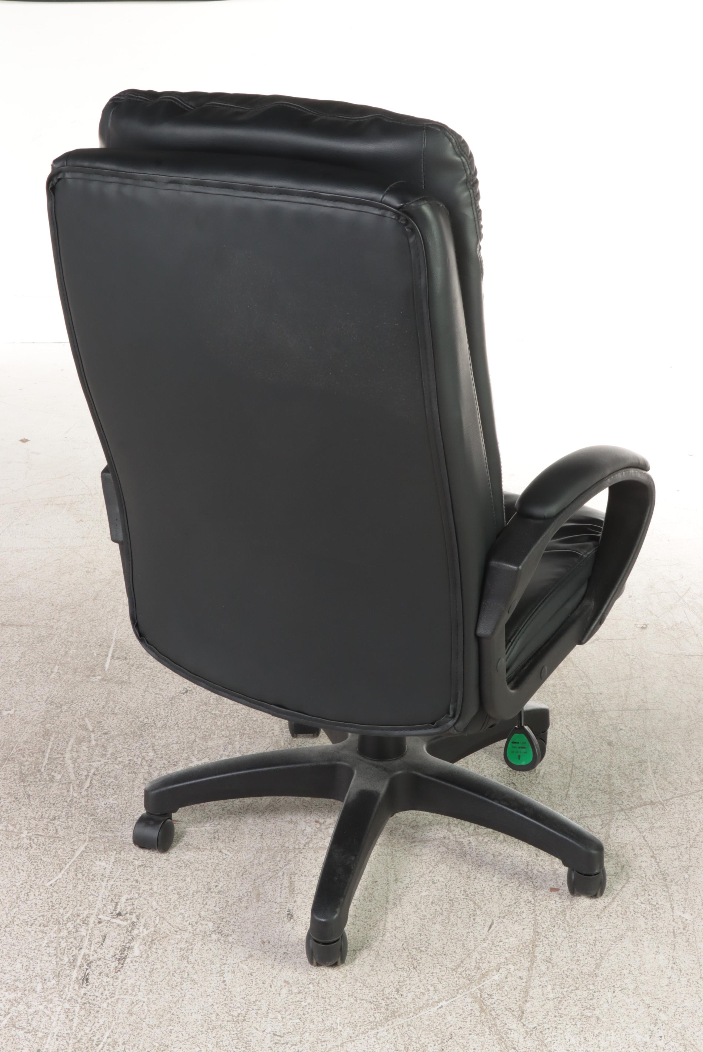 Cherry Double Pedestal Desk with ULINE Executive Task Chair