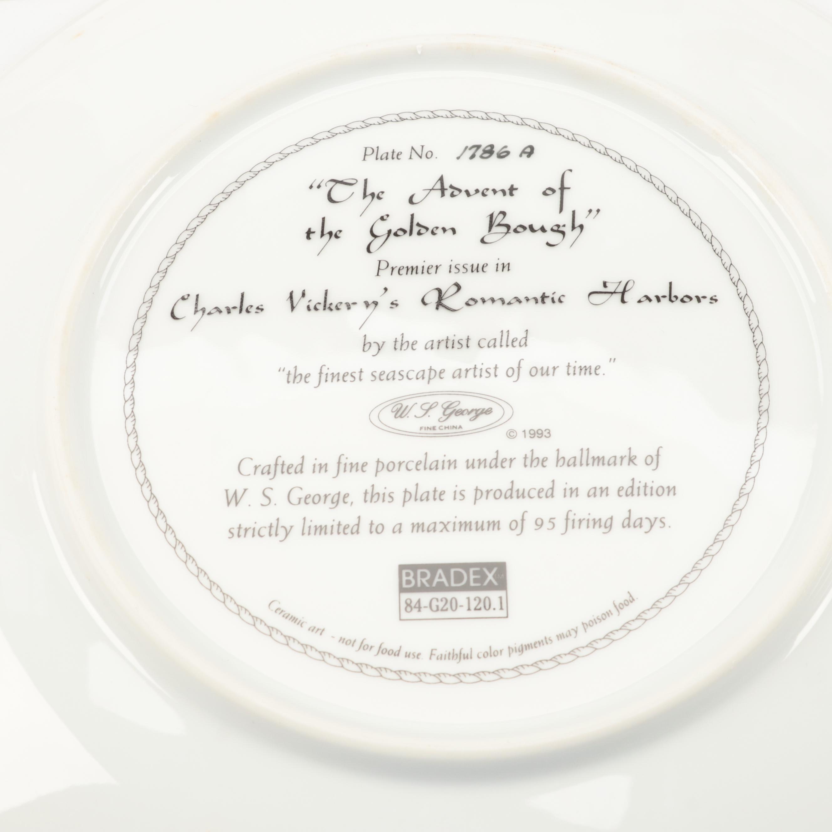 Royal Cornwall "The Palatine" with Other Ship Collector Plates