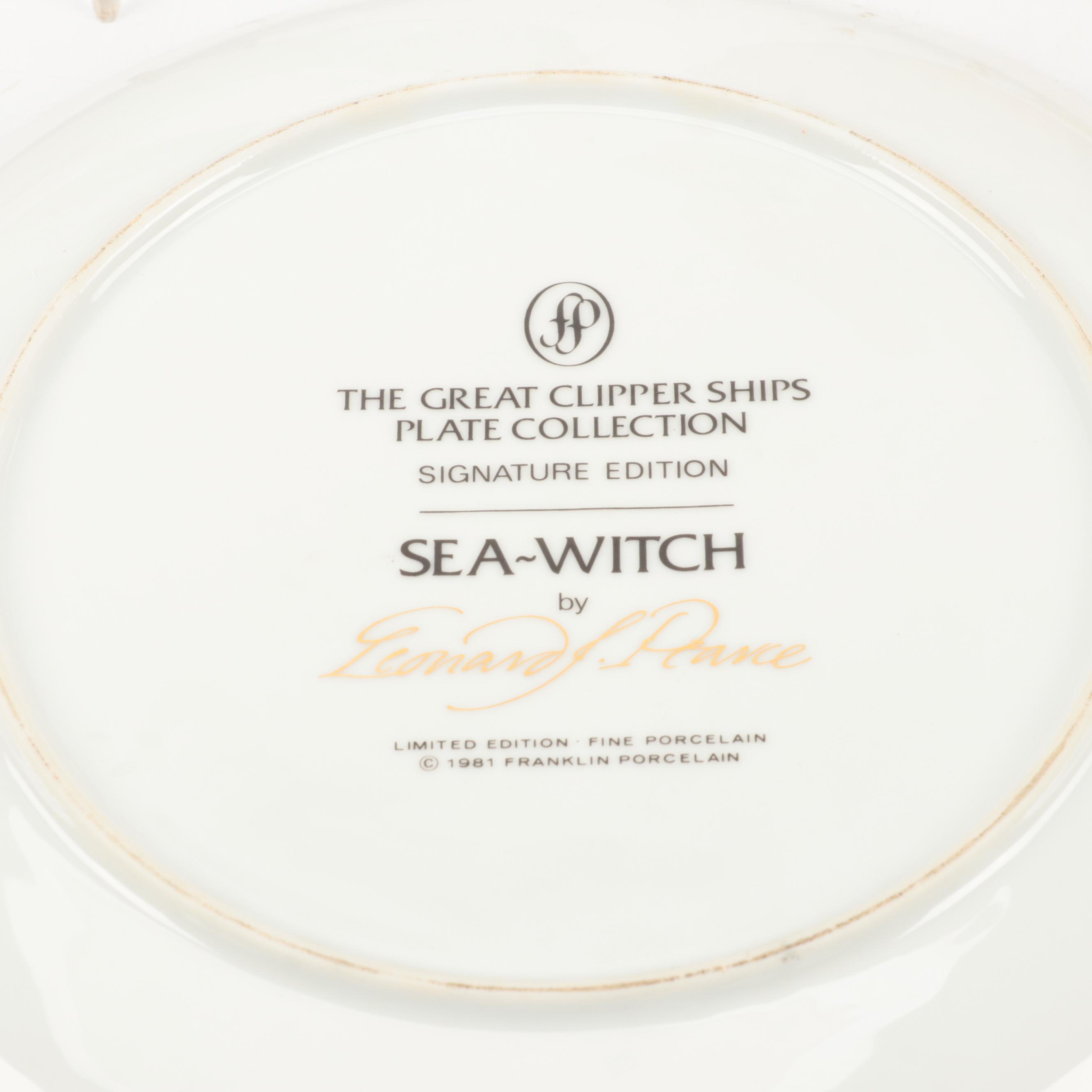 Royal Cornwall "The Palatine" with Other Ship Collector Plates