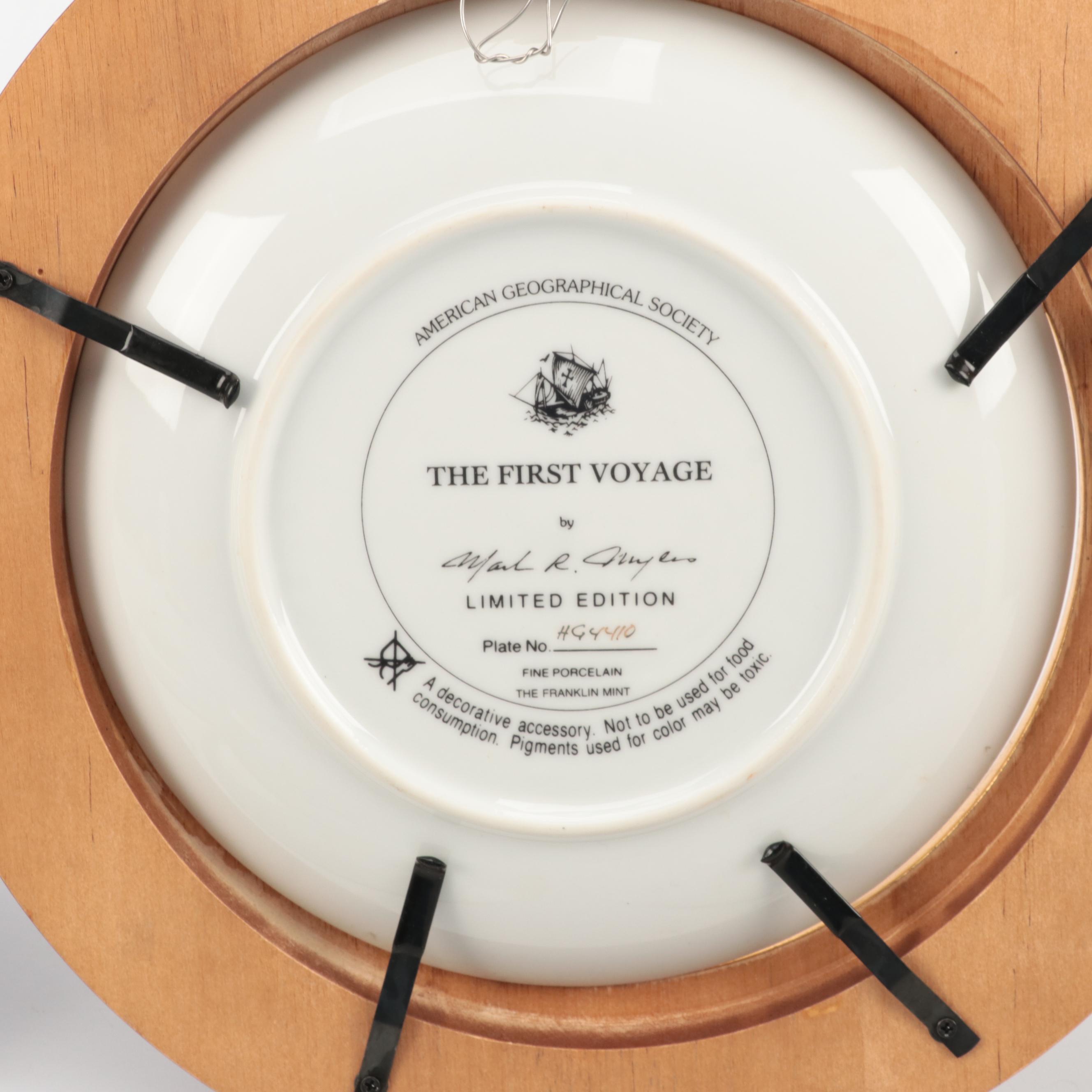 Royal Cornwall "The Palatine" with Other Ship Collector Plates