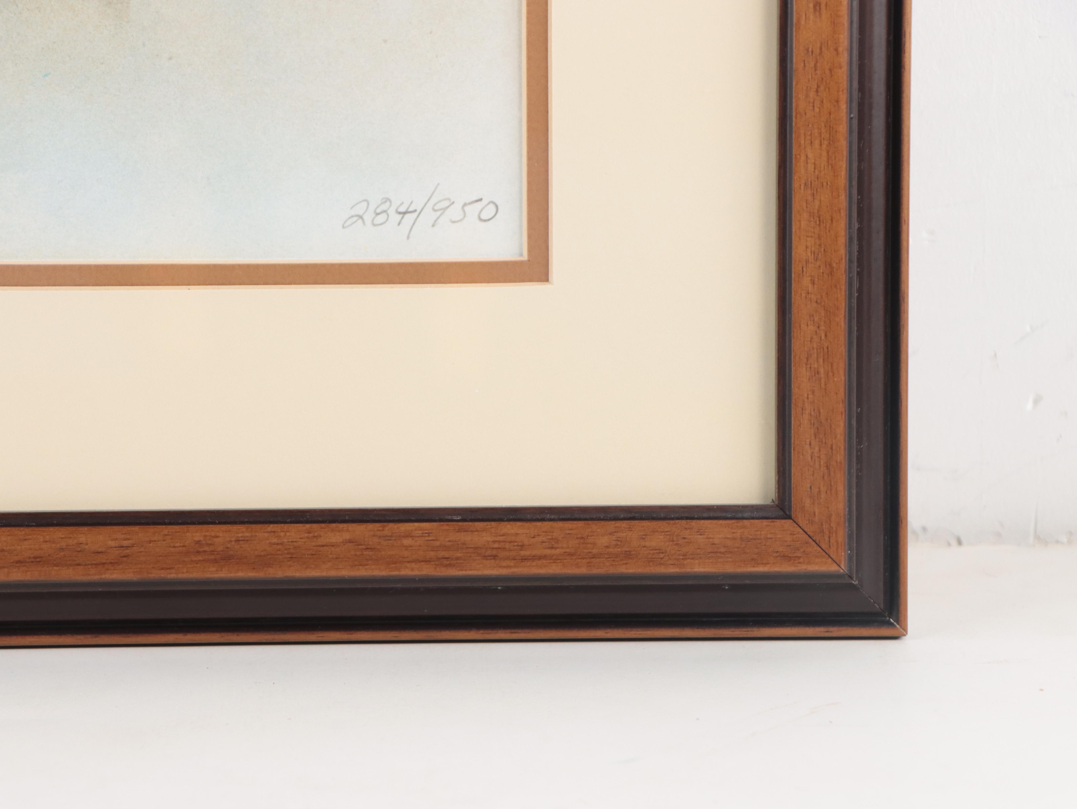 Fred Stone Offset Lithograph of Horse Race "Secretariat: Ron Turcotte up!"