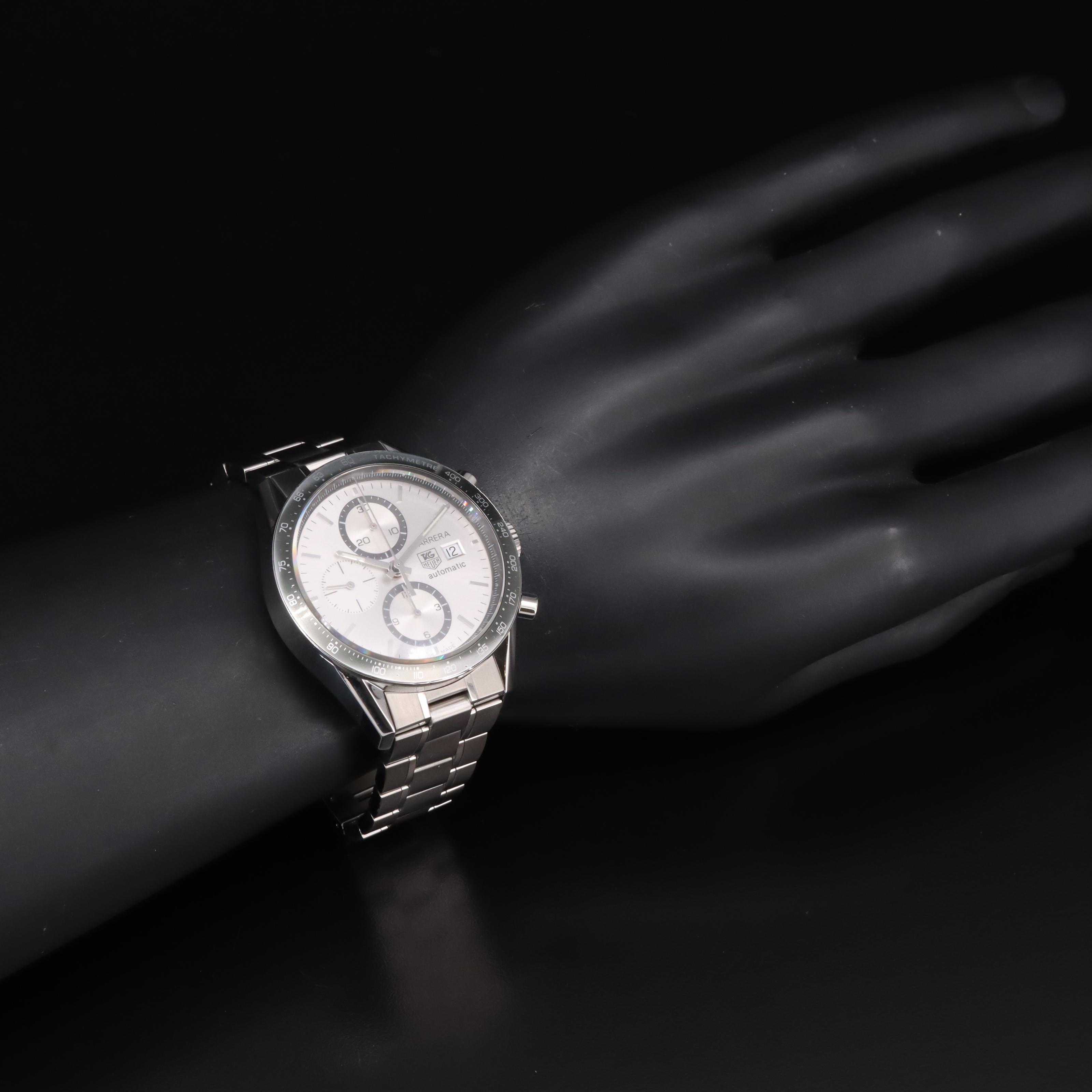 TAG Heuer Carrera Stainless Steel Automatic Chronograph Date Watch