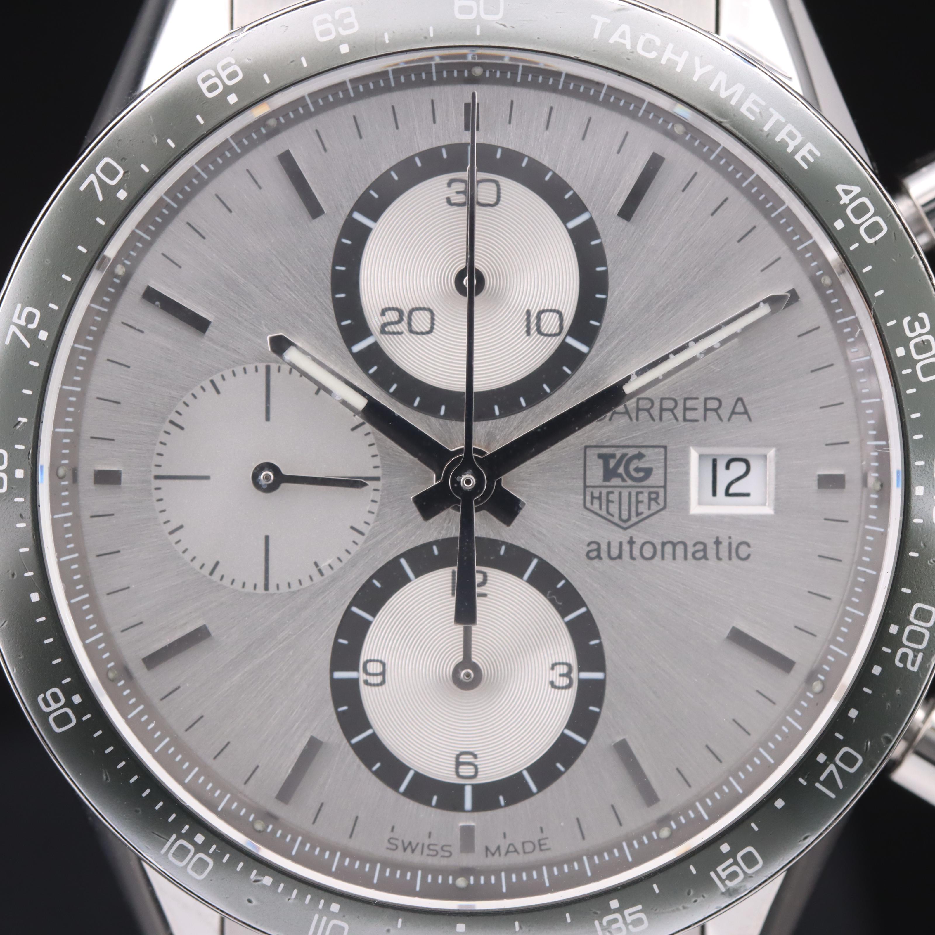 TAG Heuer Carrera Stainless Steel Automatic Chronograph Date Watch