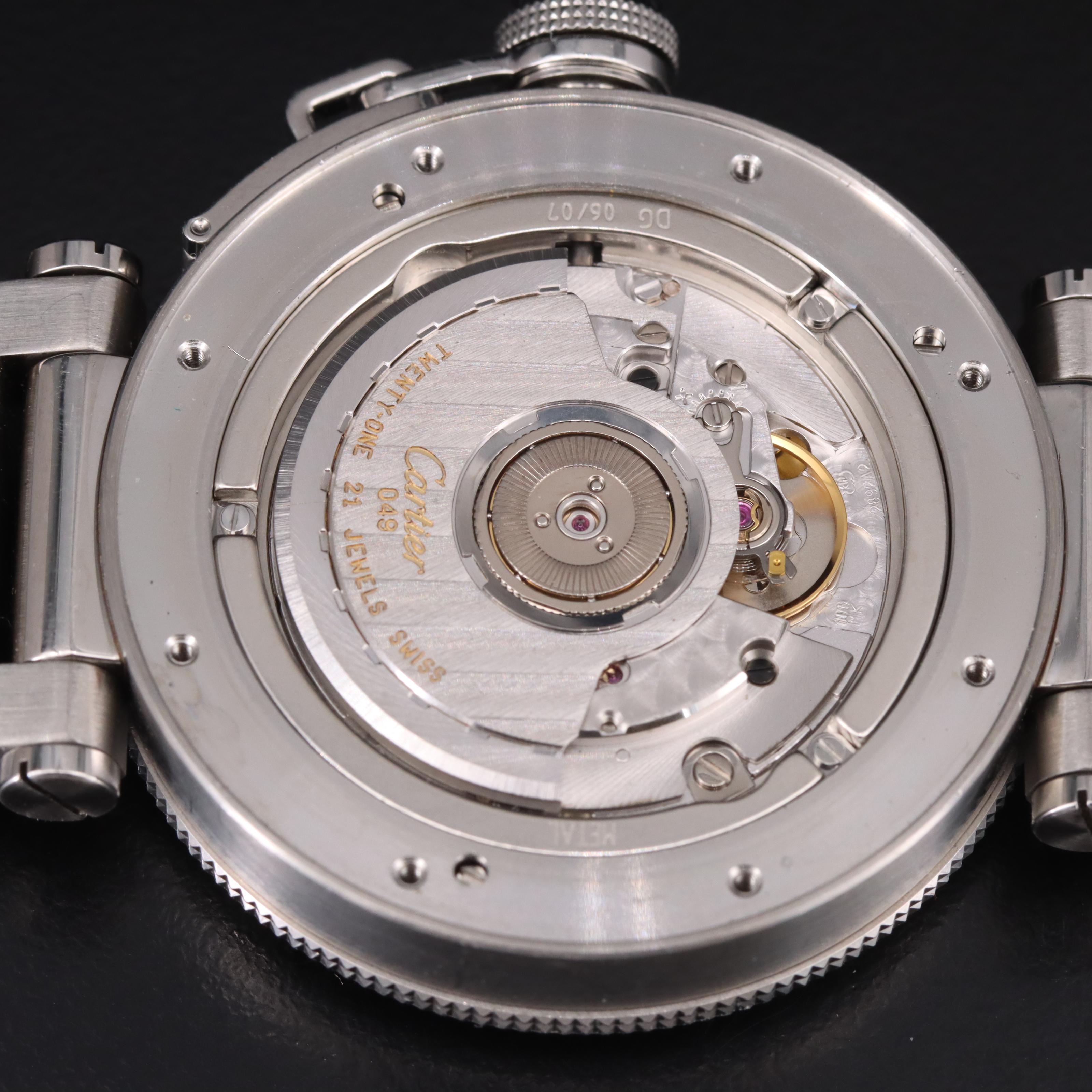 Cartier Seatimer Pasha de Cartier Automatic 40mm Steel Watch