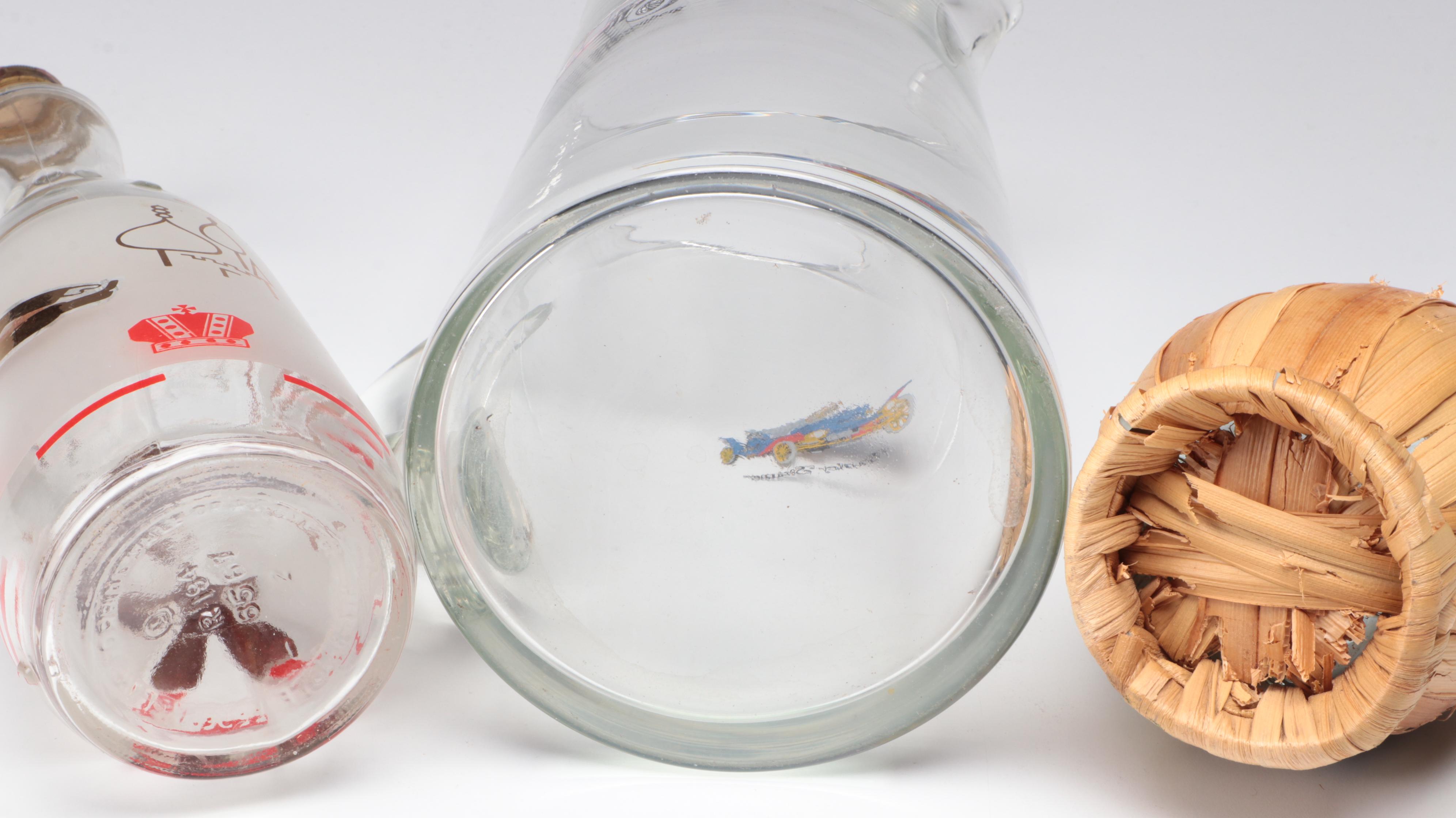 Peggy's Creations Ceramic Lidded Candy Dish with Glass Pitcher, More