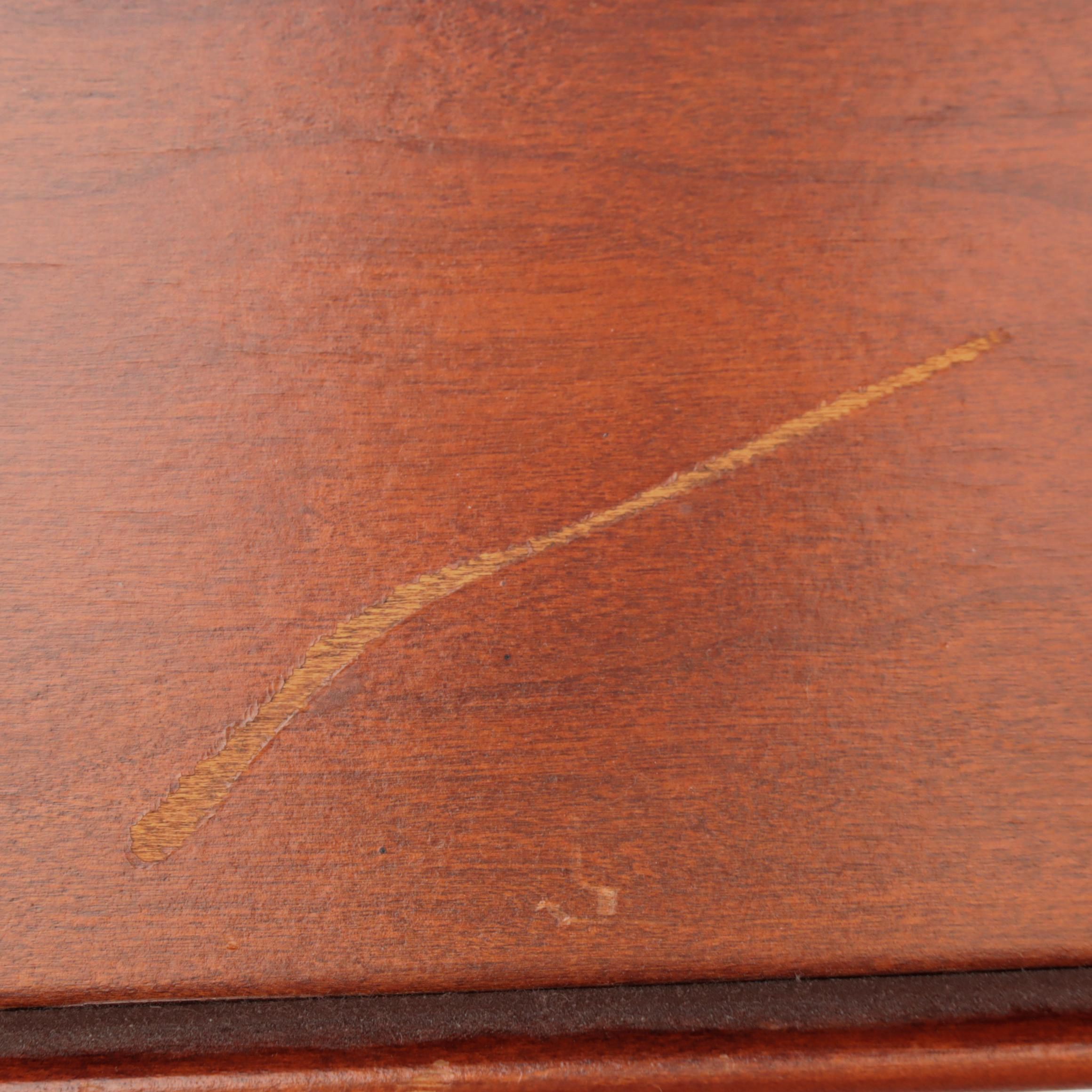 Cherry Double Pedestal Desk with ULINE Executive Task Chair