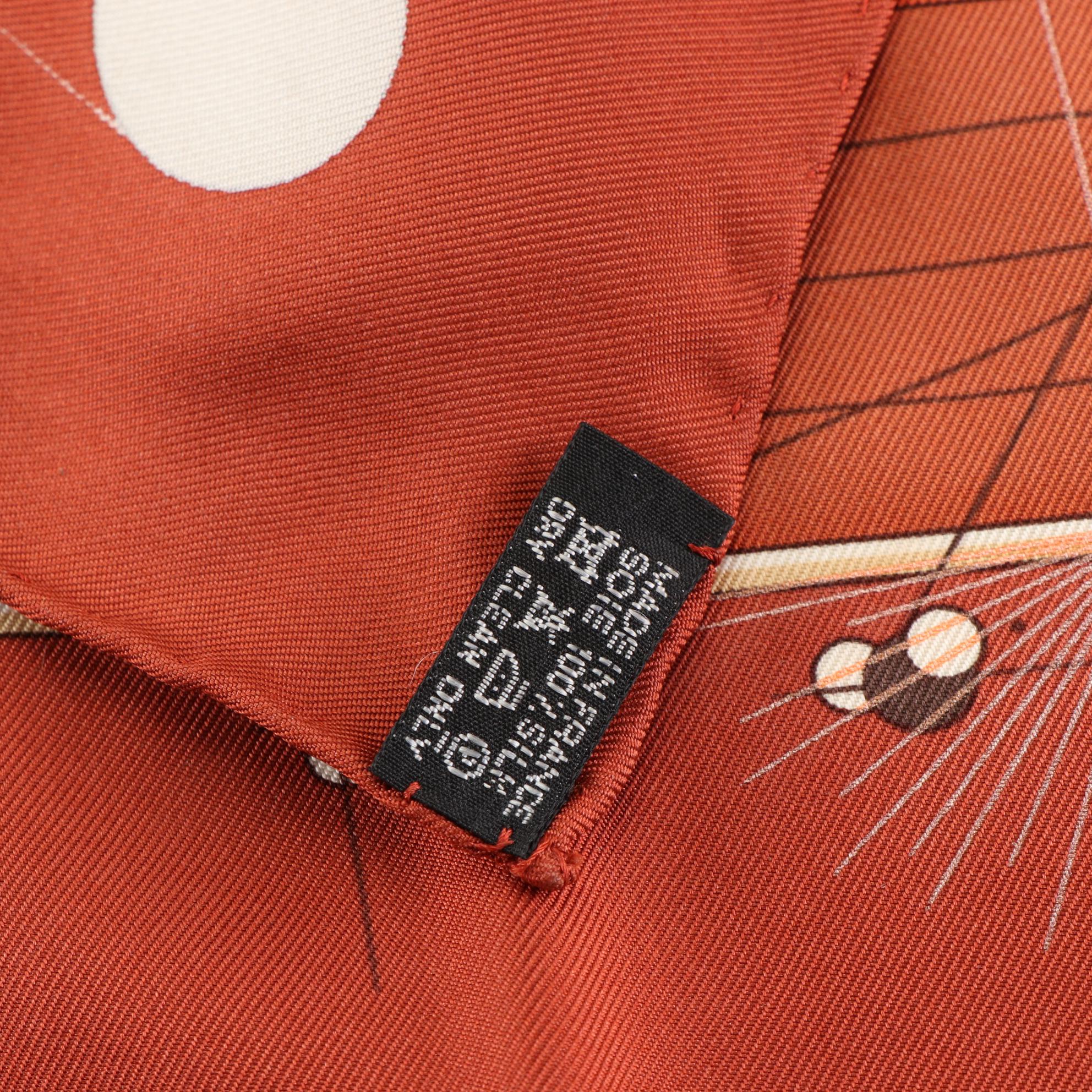 Hermès "La Musique des Sphères" Scarf 90 in Silk Twill