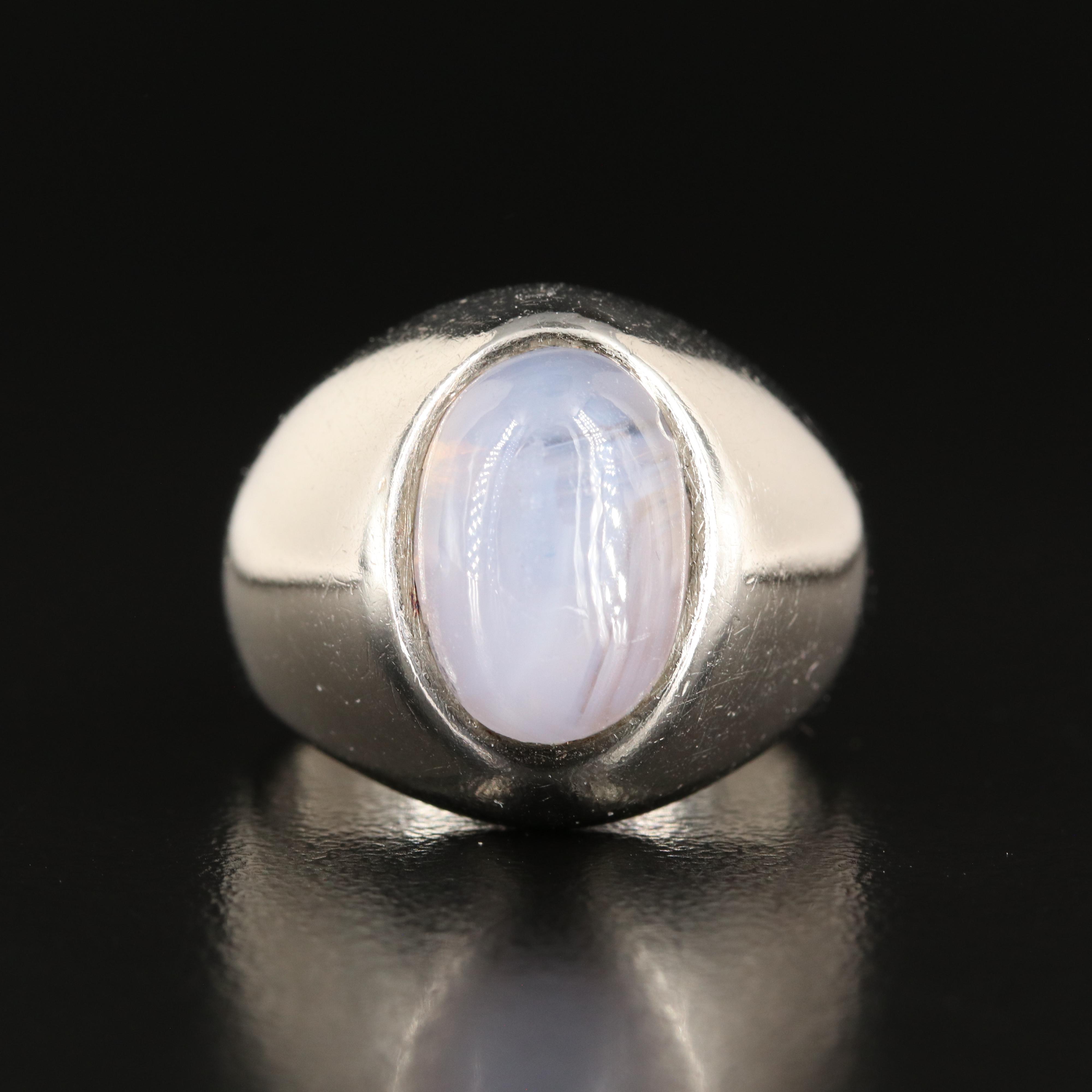 Platinum 8.01 CT Star Sapphire Ring