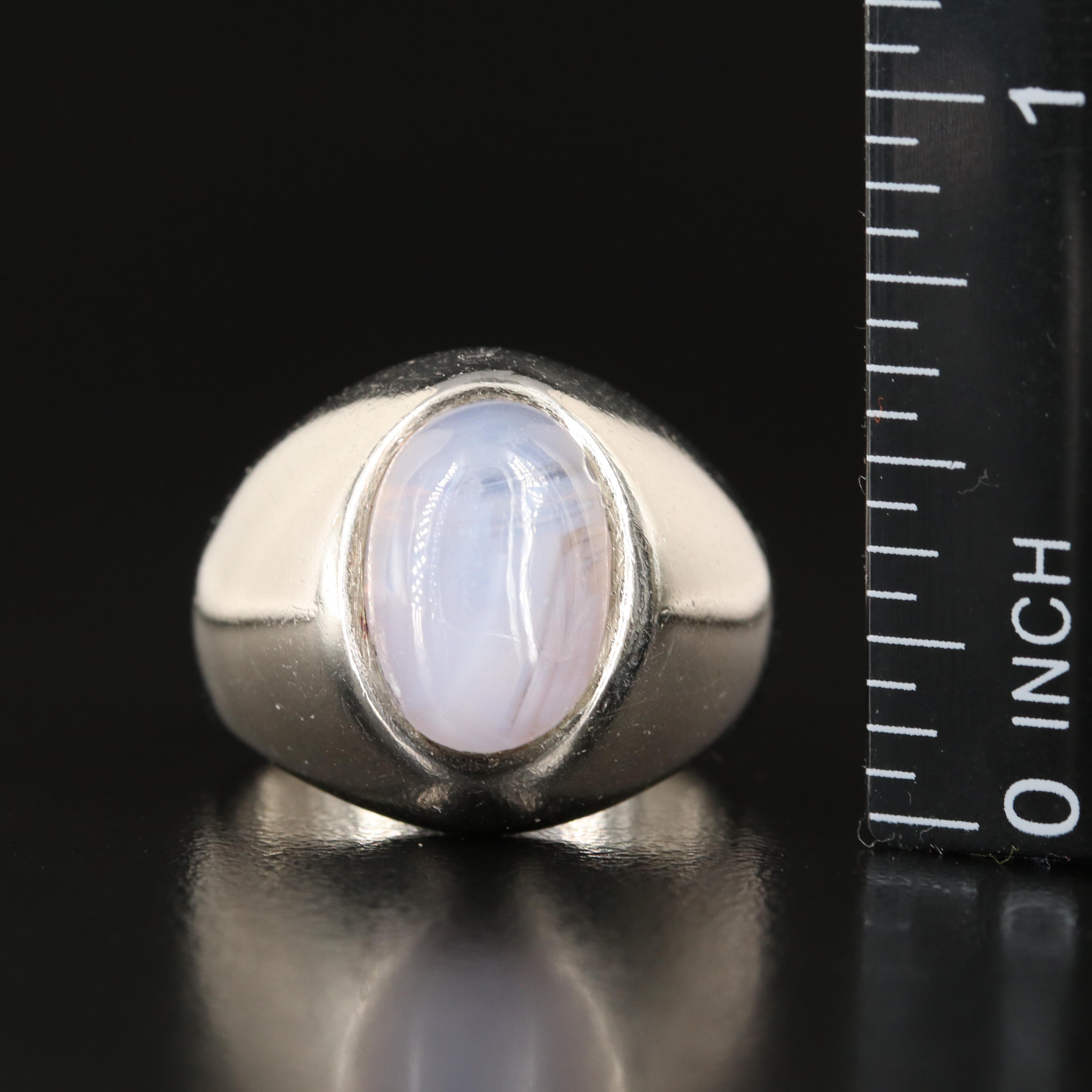 Platinum 8.01 CT Star Sapphire Ring
