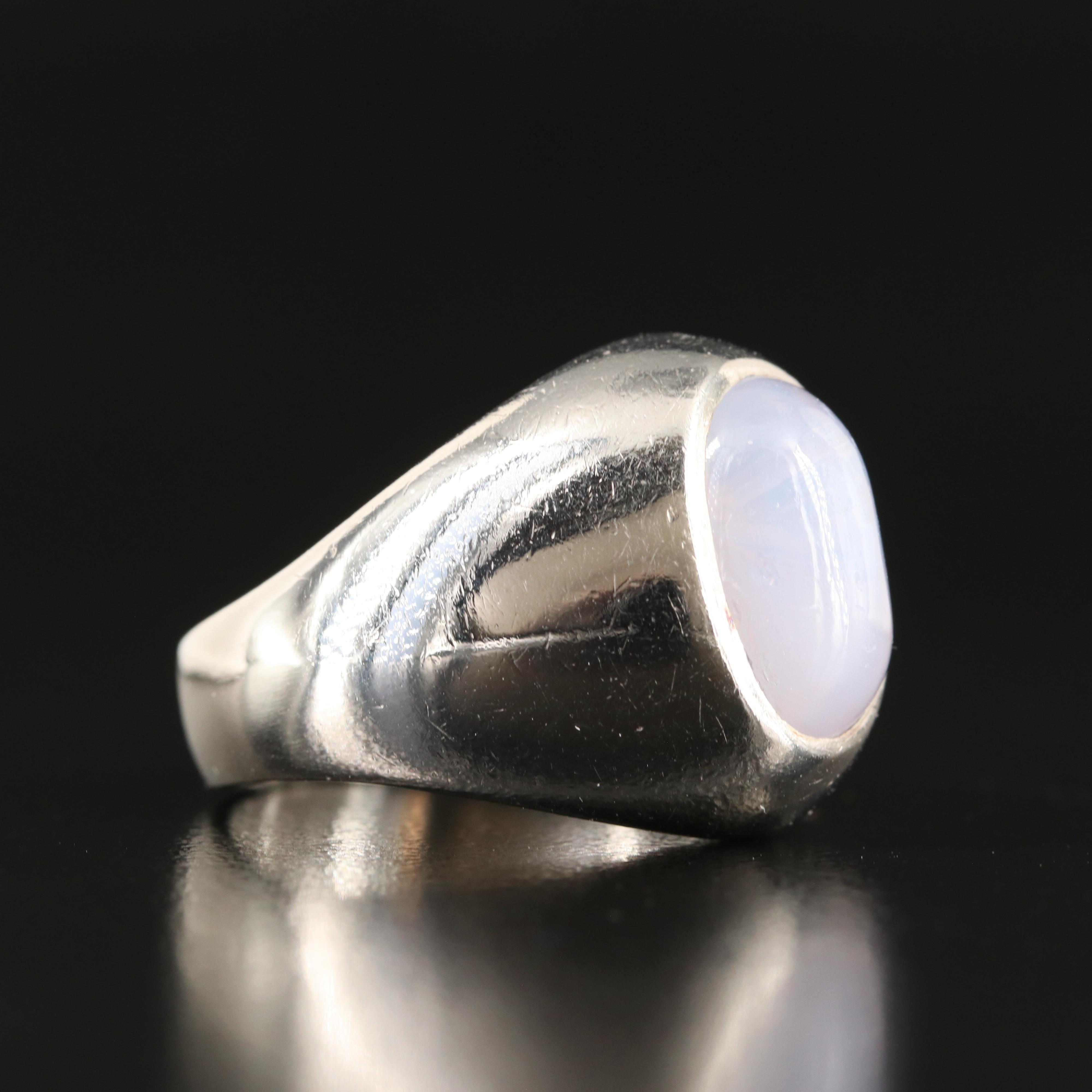 Platinum 8.01 CT Star Sapphire Ring