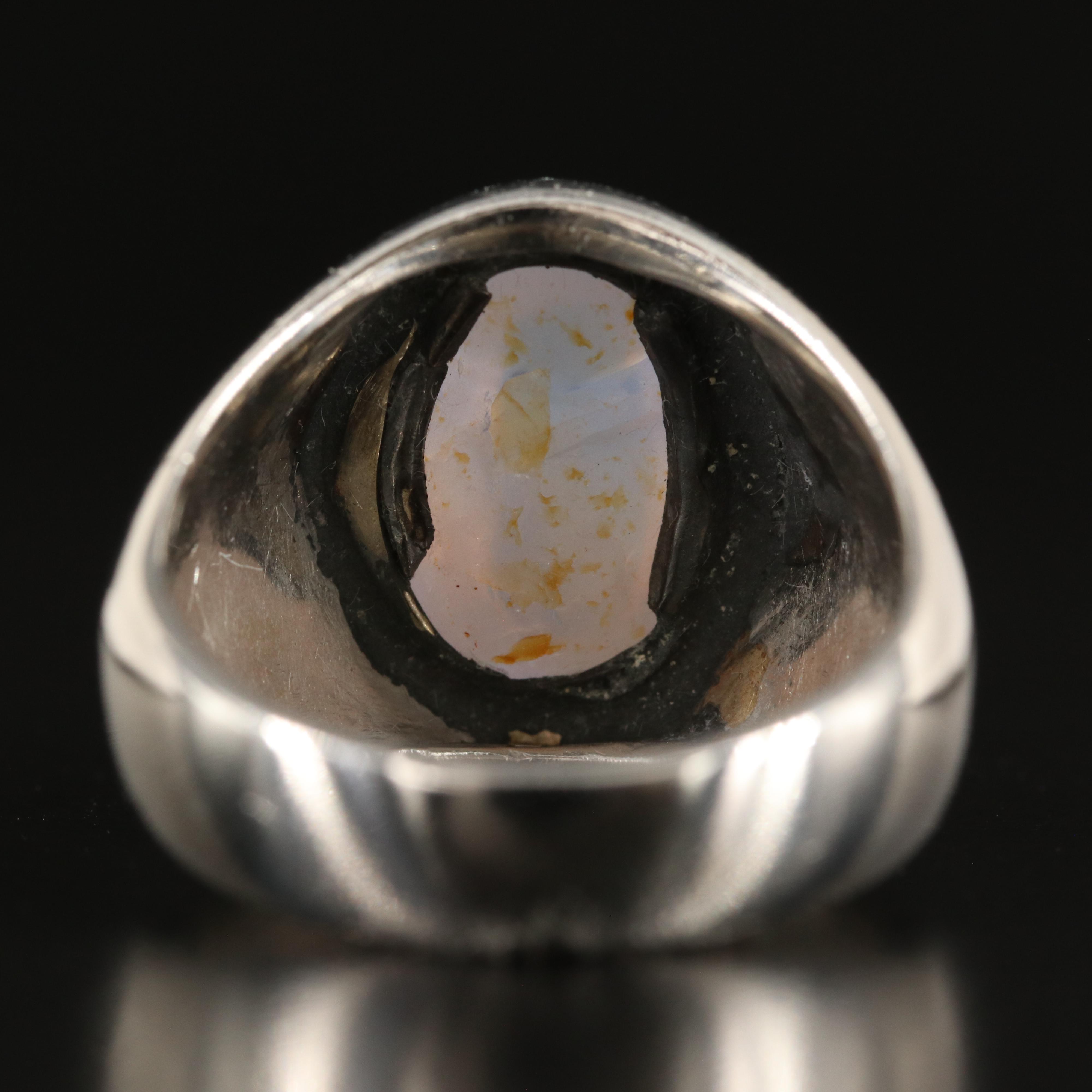 Platinum 8.01 CT Star Sapphire Ring