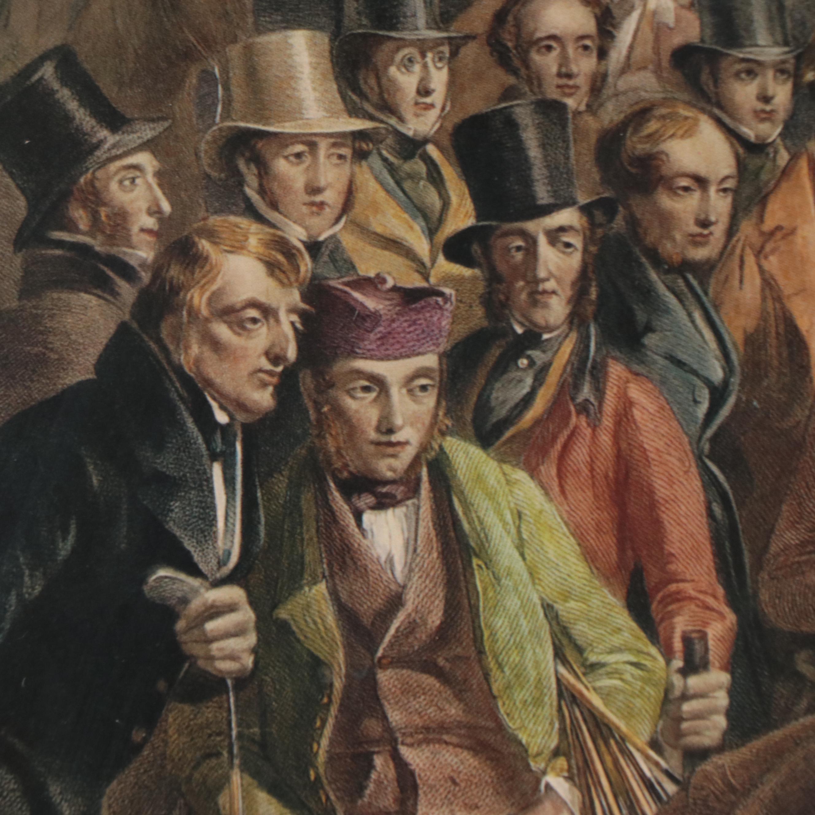 Offset Lithograph After Charles Lees "The Golfers"