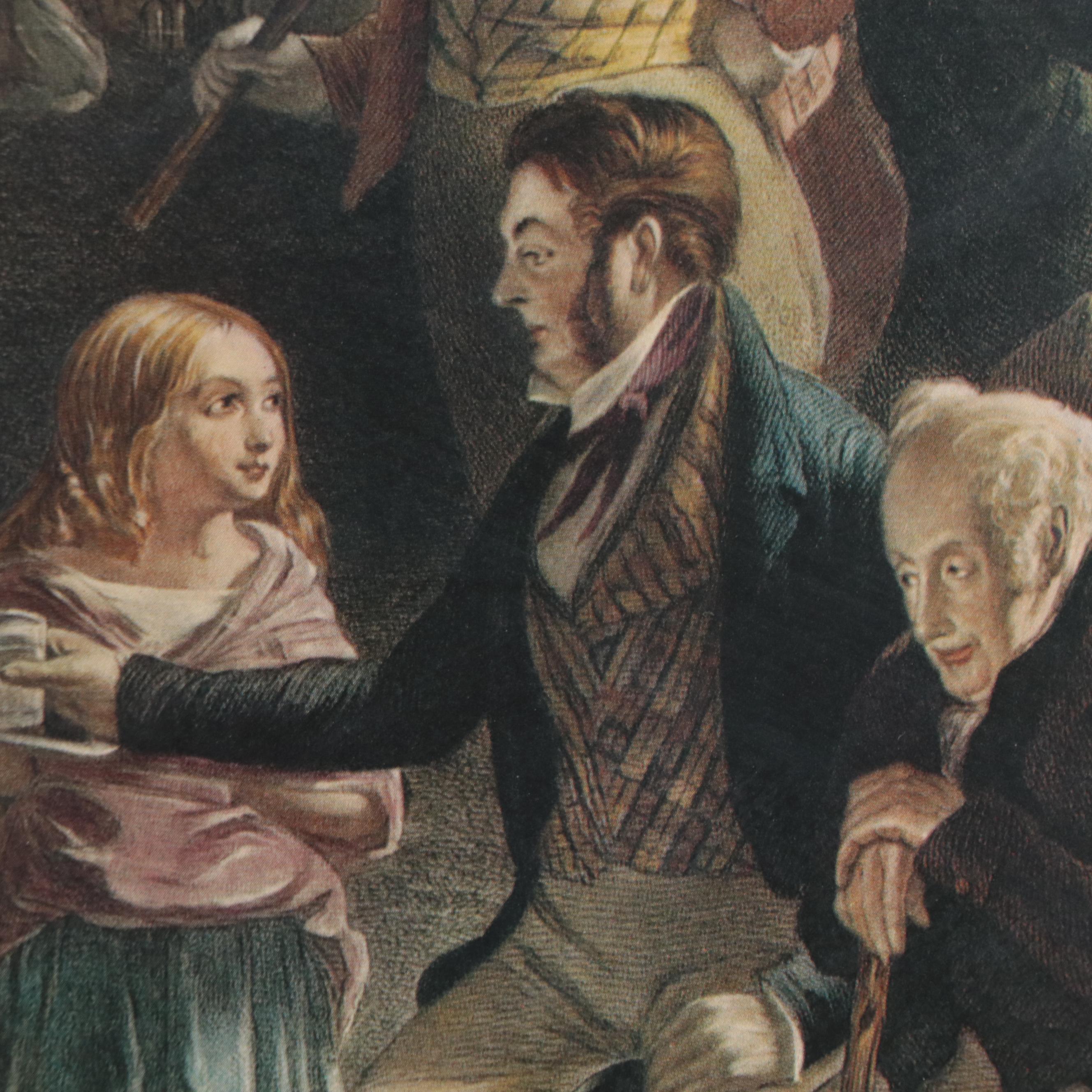 Offset Lithograph After Charles Lees "The Golfers"