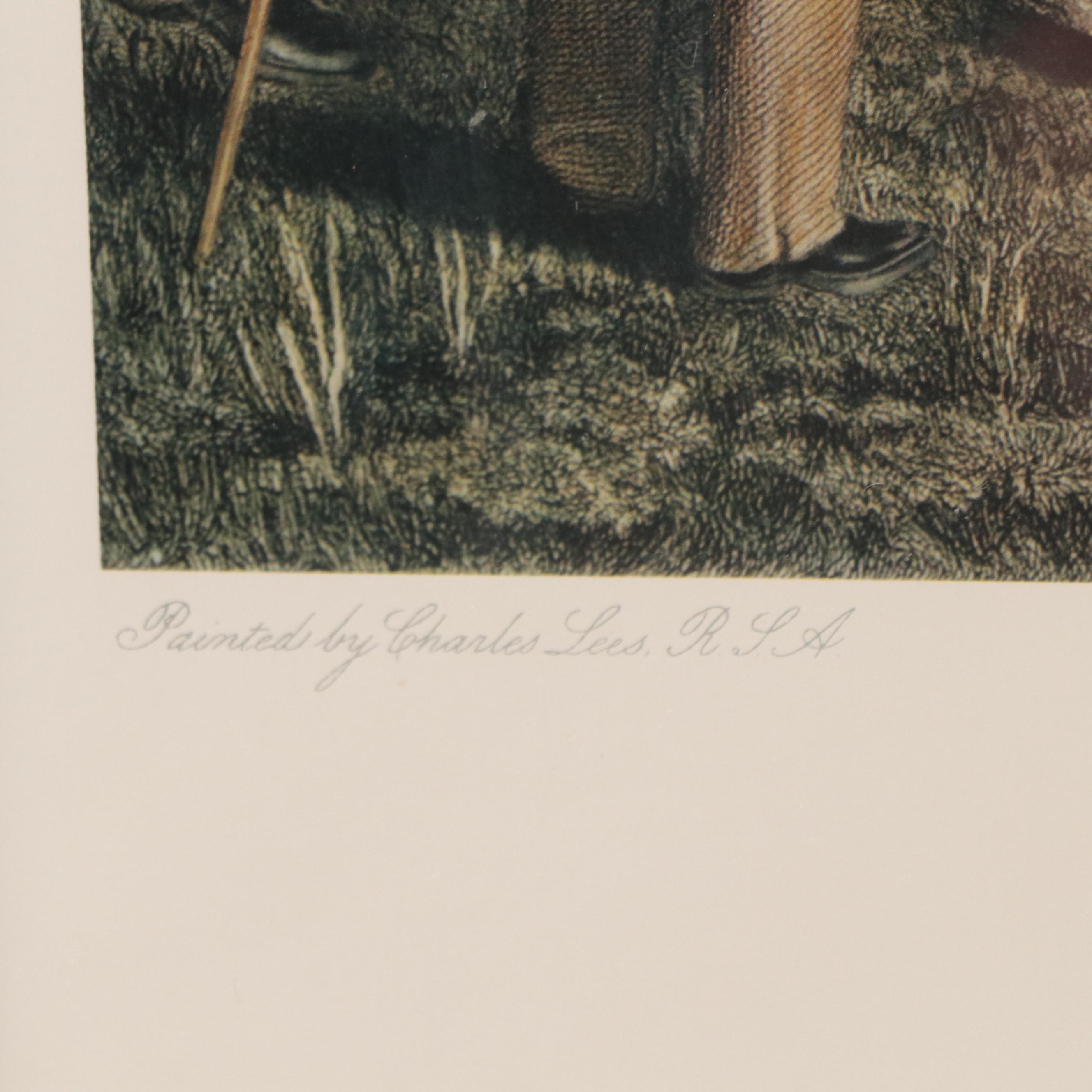 Offset Lithograph After Charles Lees "The Golfers"