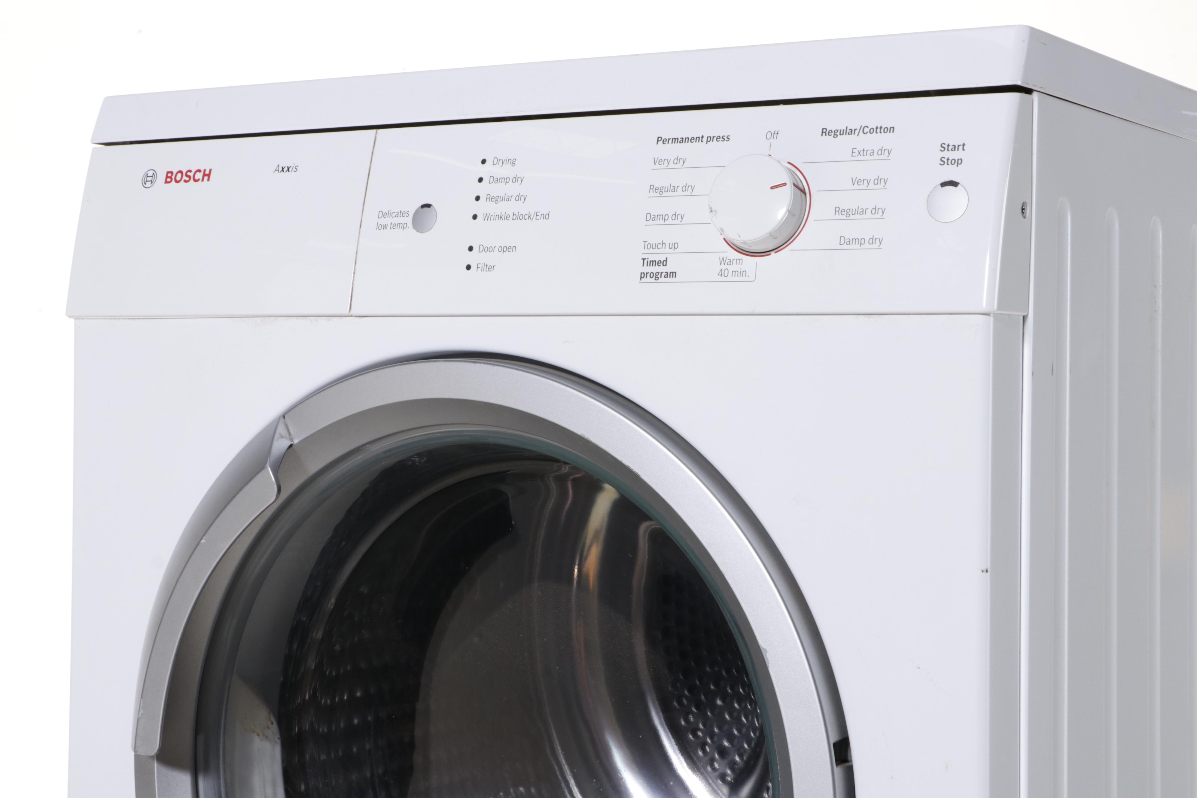 Bosch Axxis White Stacking Washer and Dryer