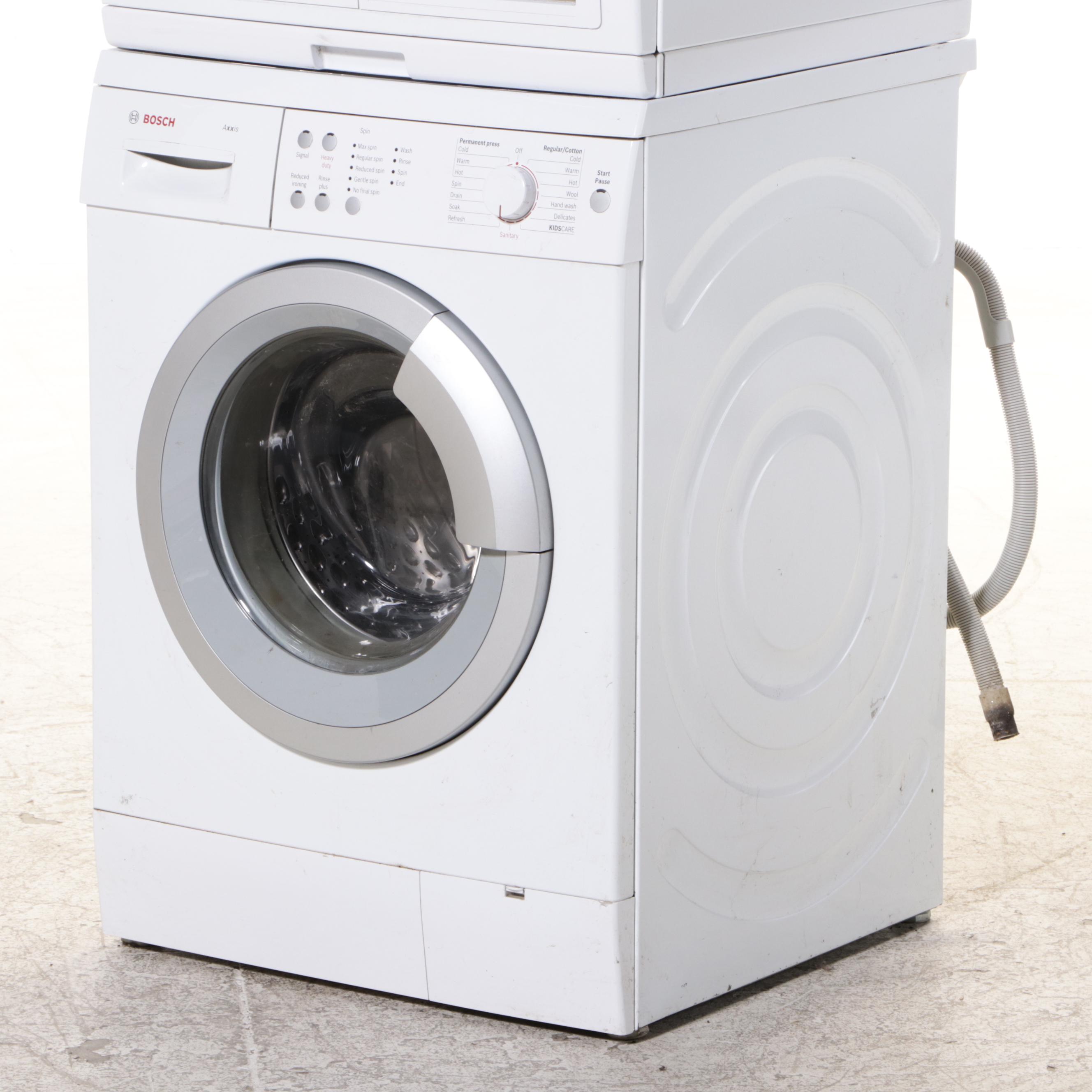 Bosch Axxis White Stacking Washer and Dryer