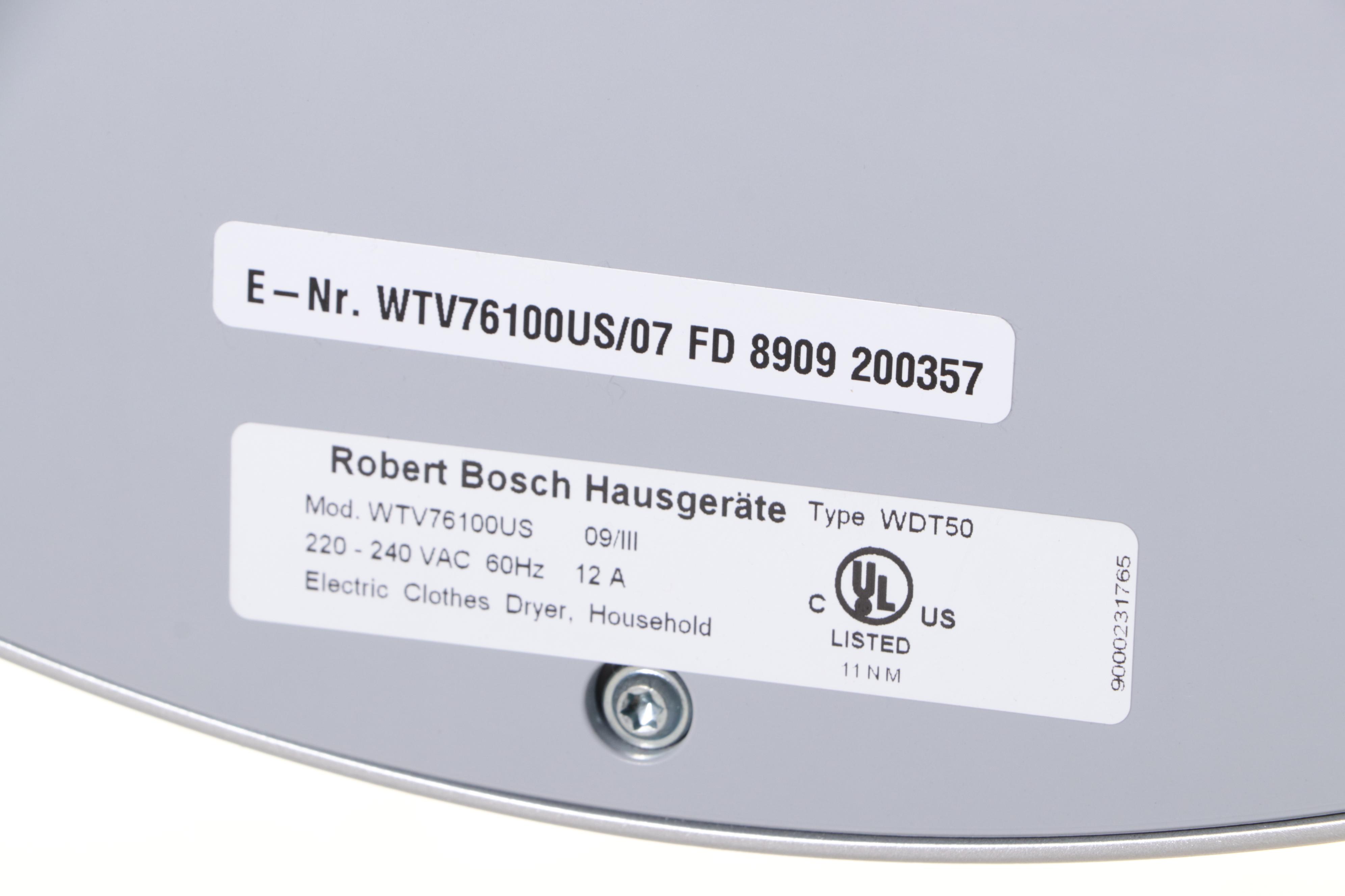 Bosch Axxis White Stacking Washer and Dryer