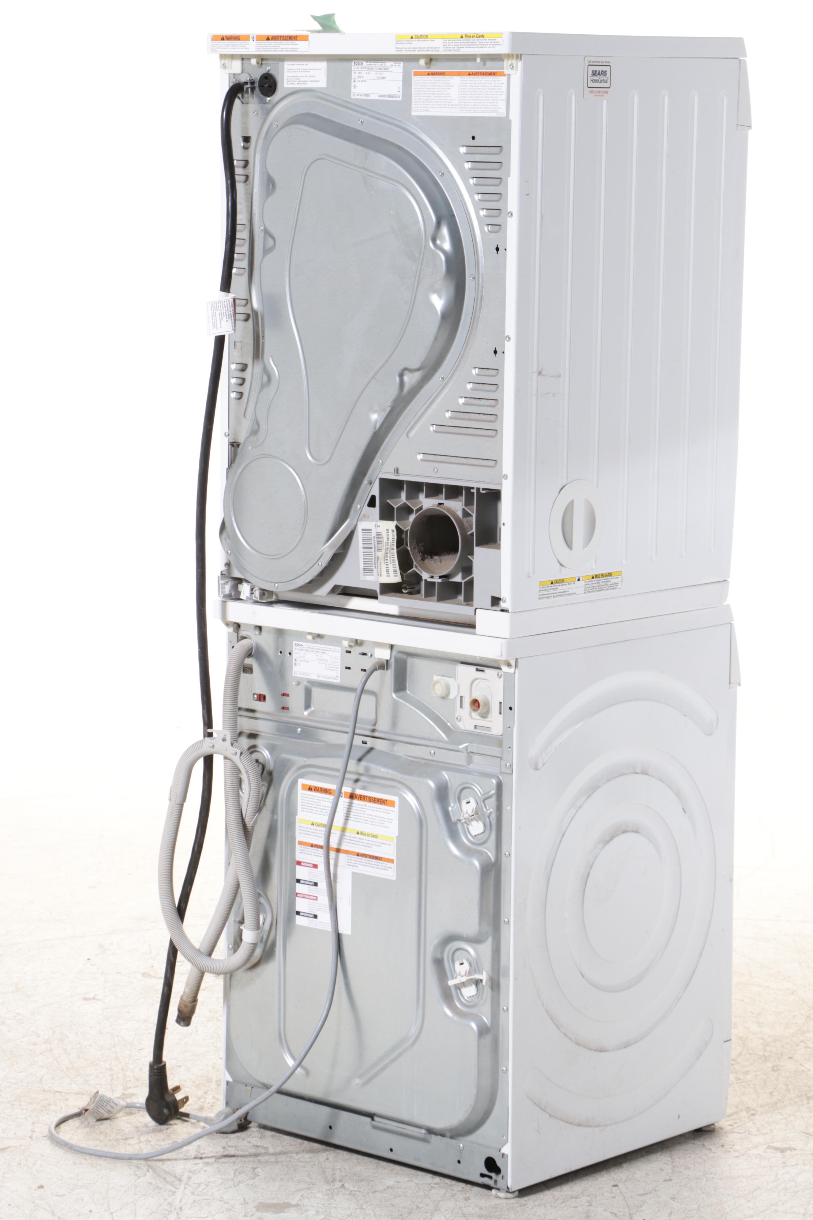 Bosch Axxis White Stacking Washer and Dryer