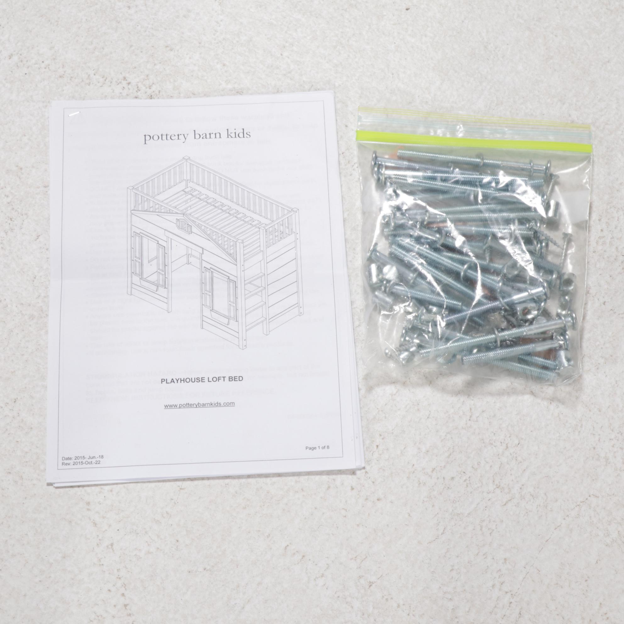 Pottery Barn Kids Playhouse Loft Bed