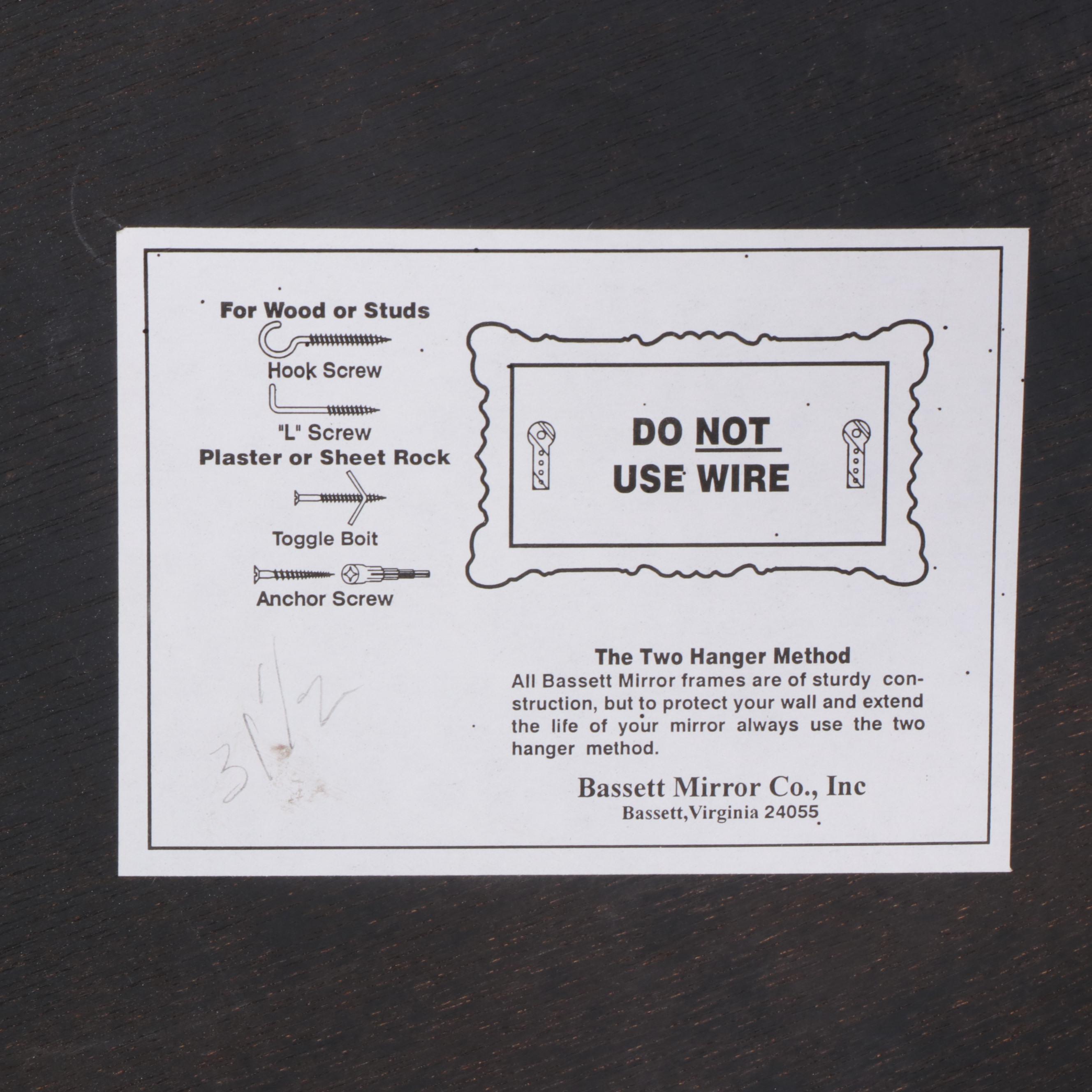 Bassett Mirror Company Ornate Parcel Gilt and Composite Round Wall Mirror