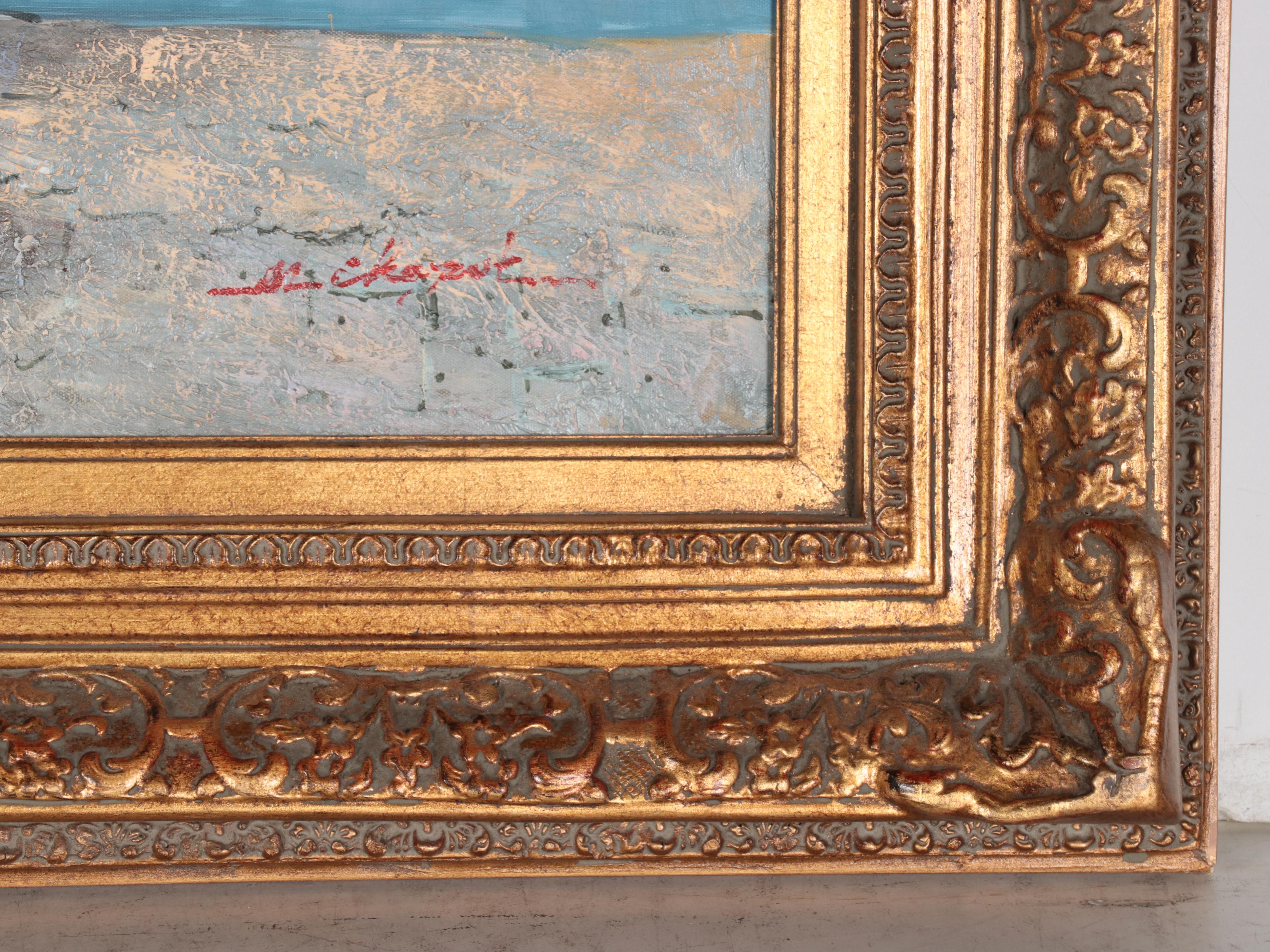 Oil Painting of Italian Street Scene