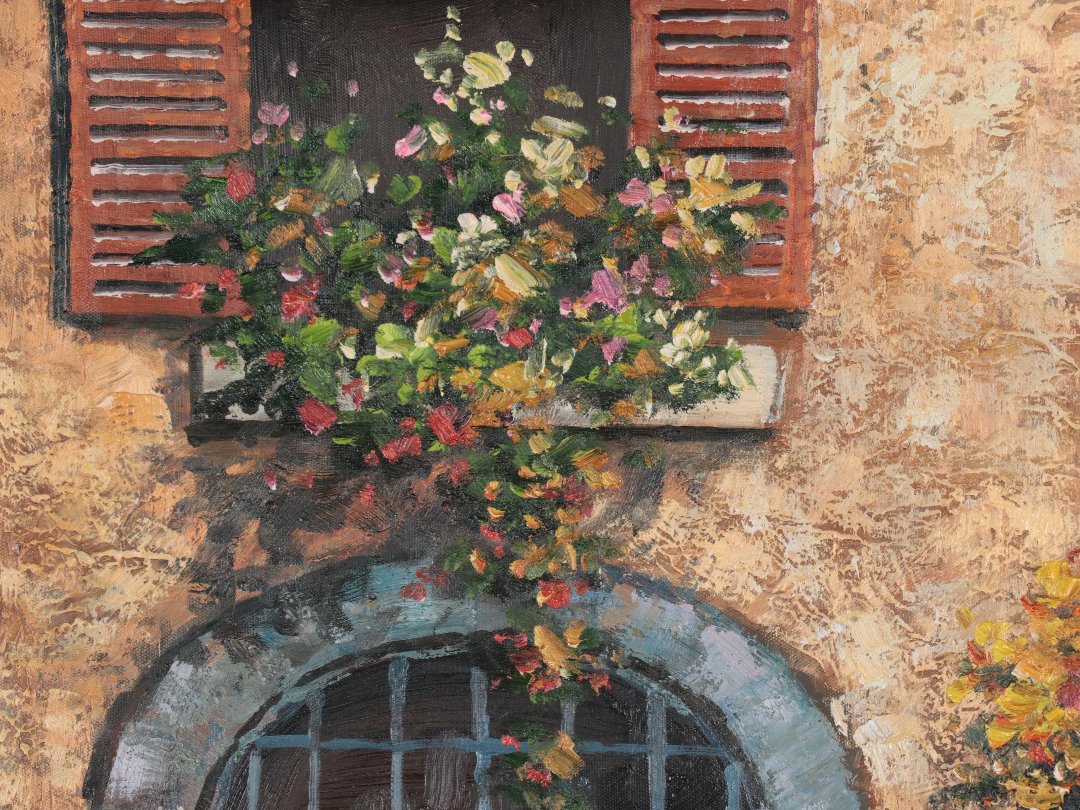 Oil Painting of Italian Street Scene