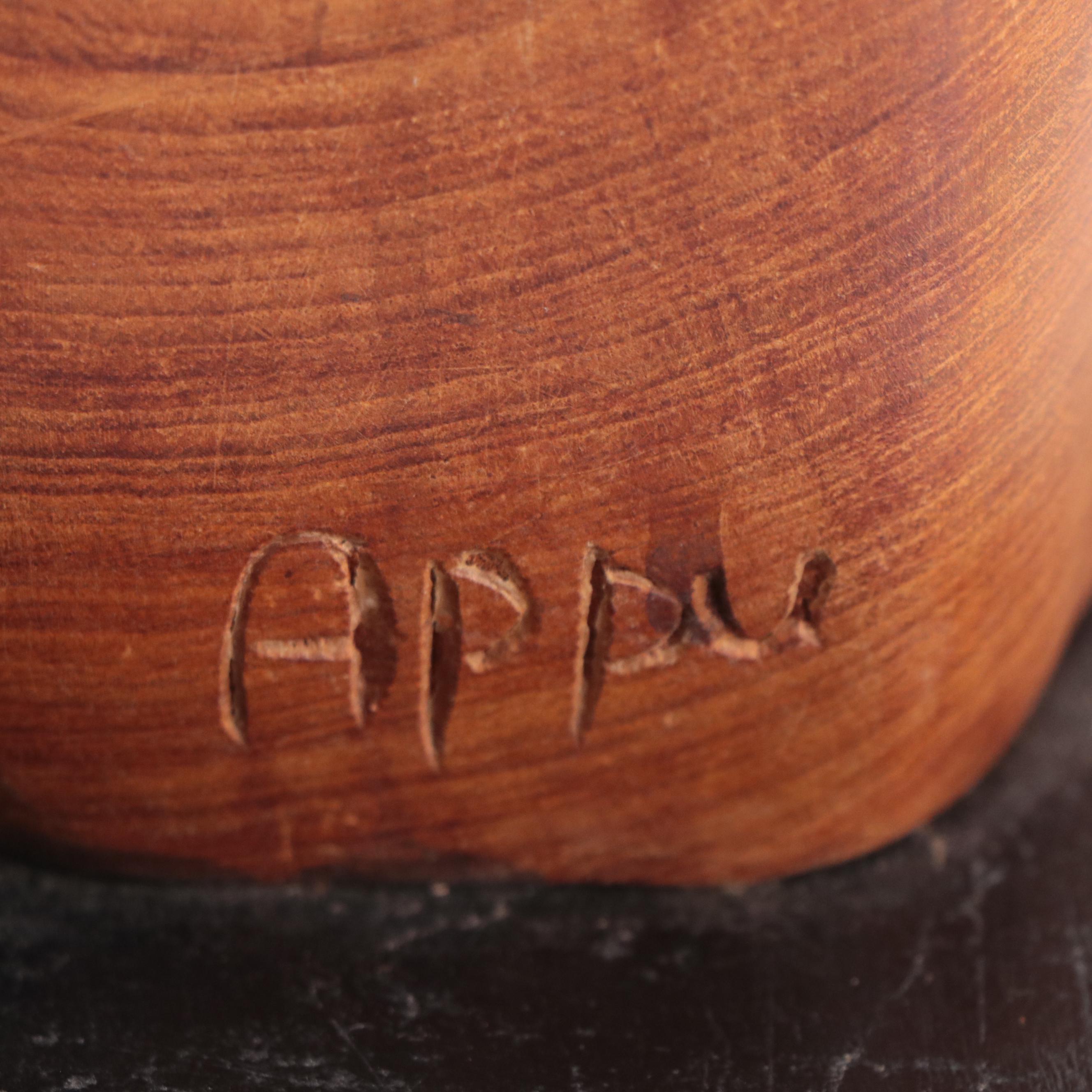 Appu Teak Modernist Figurative Sculpture