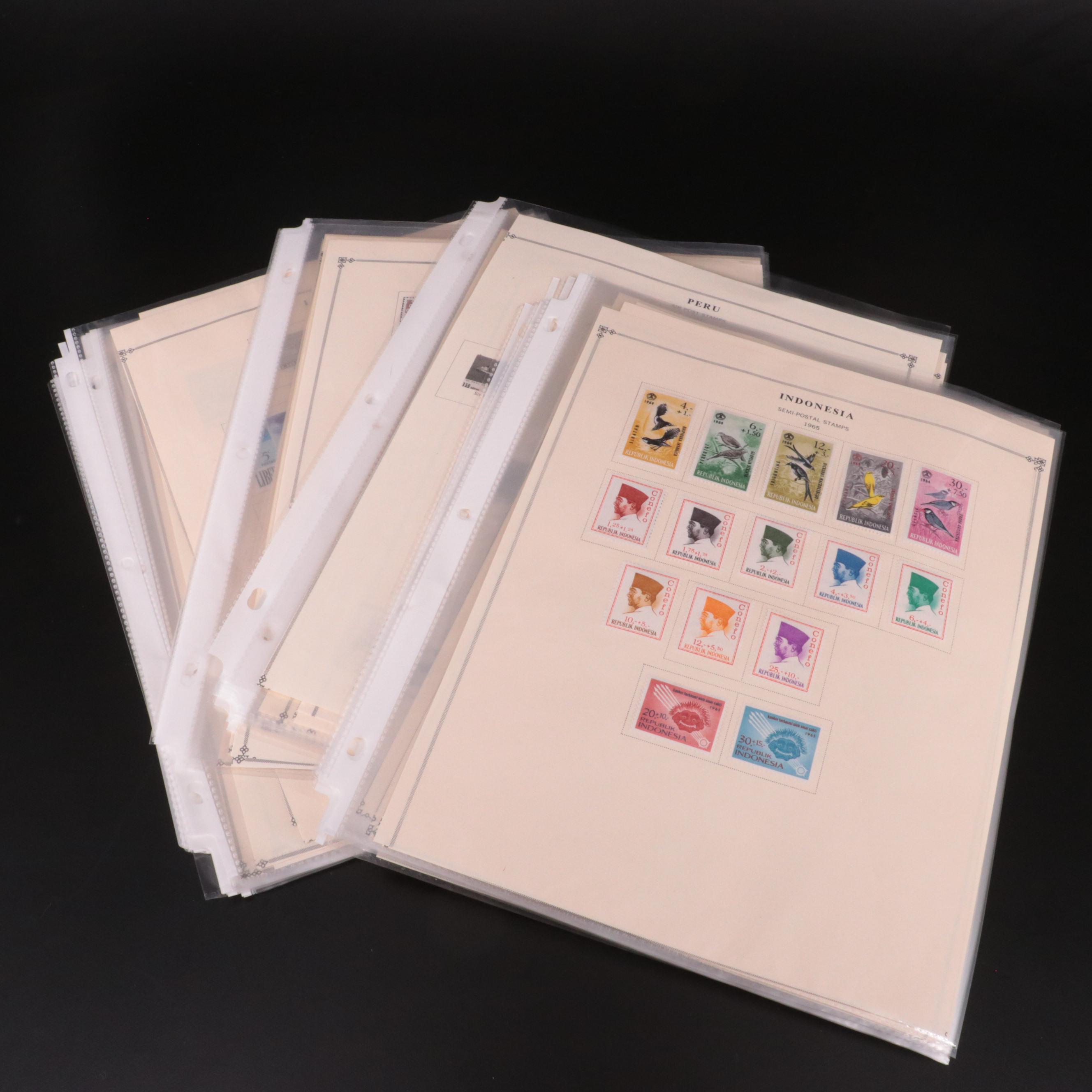 Postage Stamp Collection of World Stamps