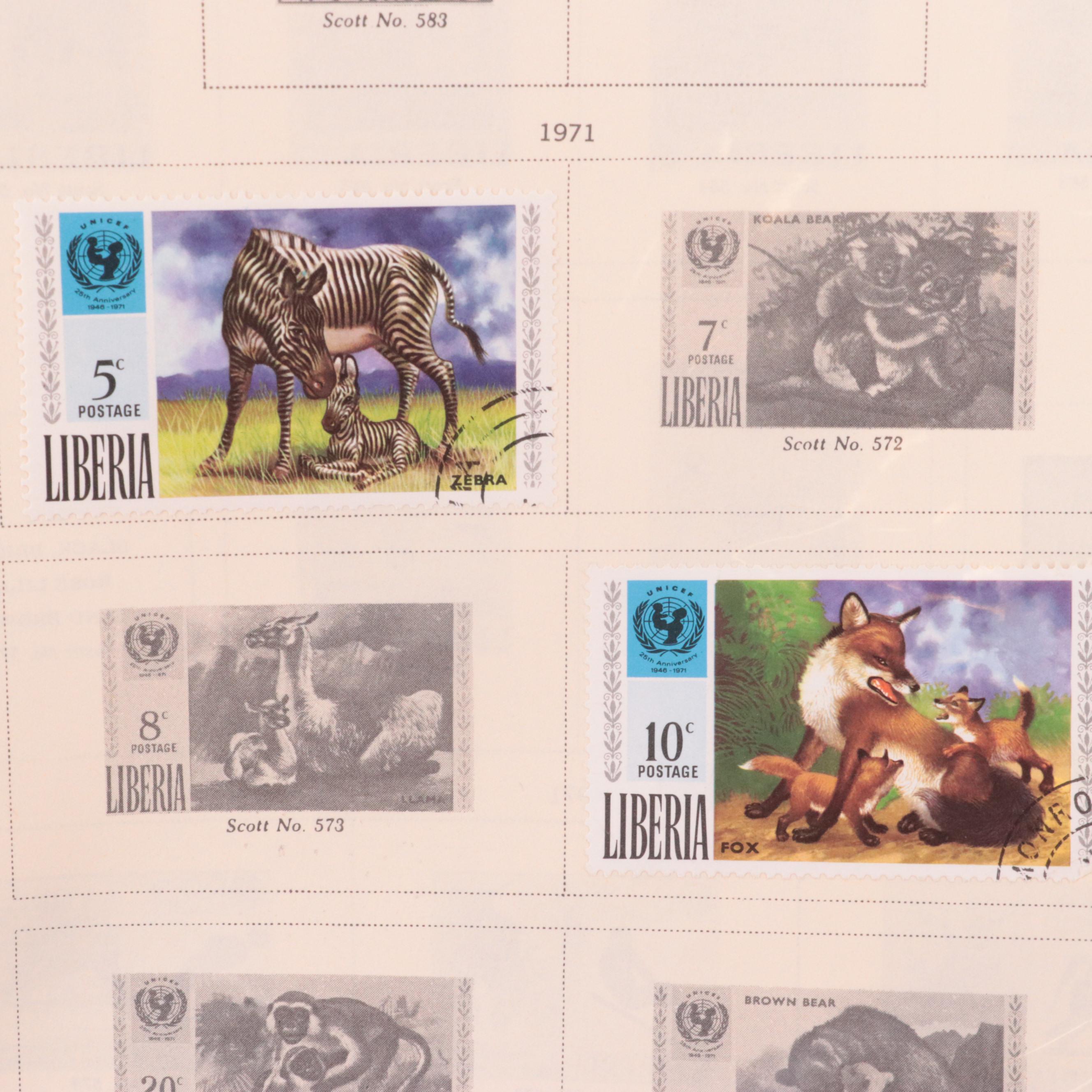 Postage Stamp Collection of World Stamps