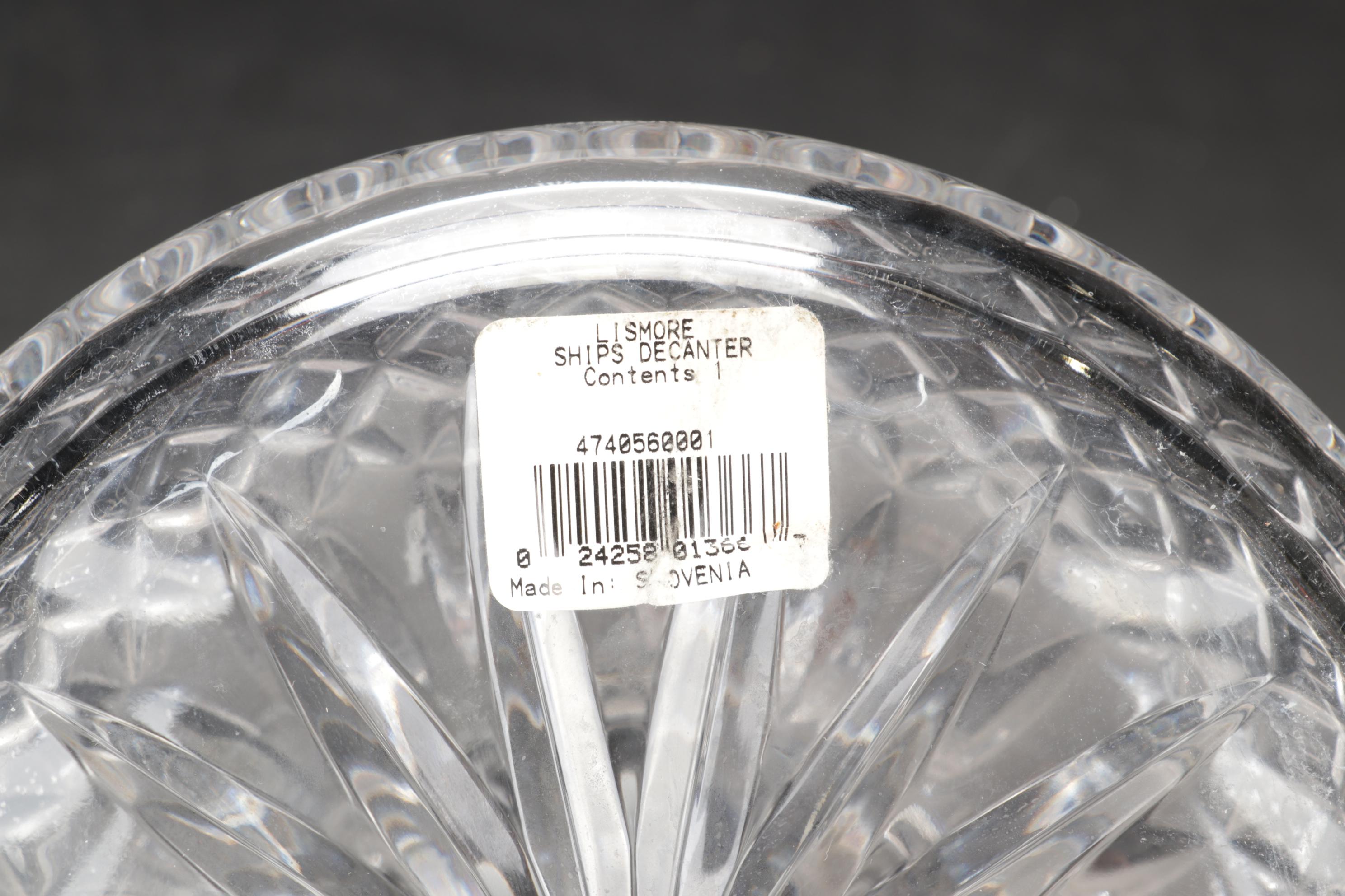 Waterford Crystal "Lismore" Ship's Decanter