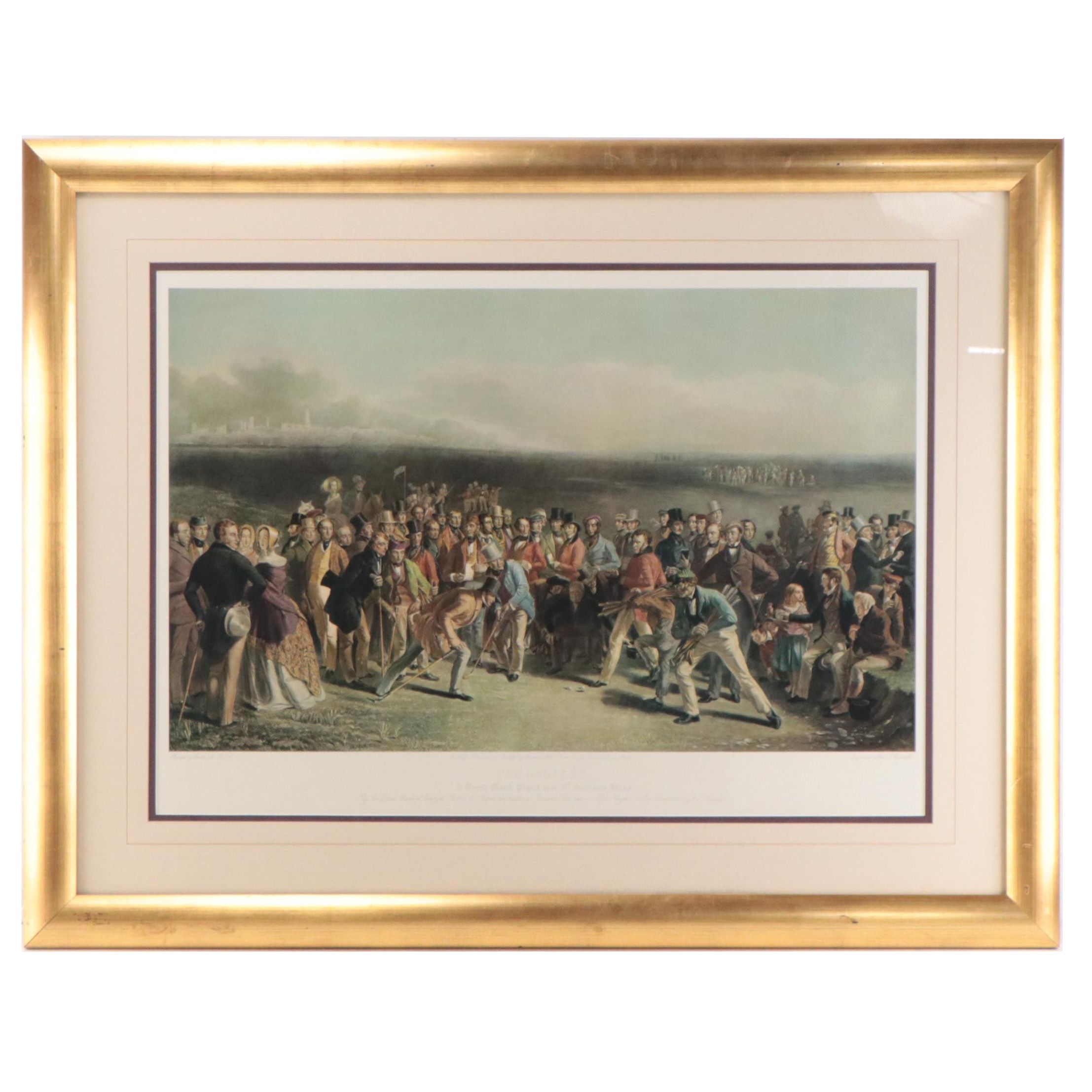 Offset Lithograph After Charles Lees "The Golfers"