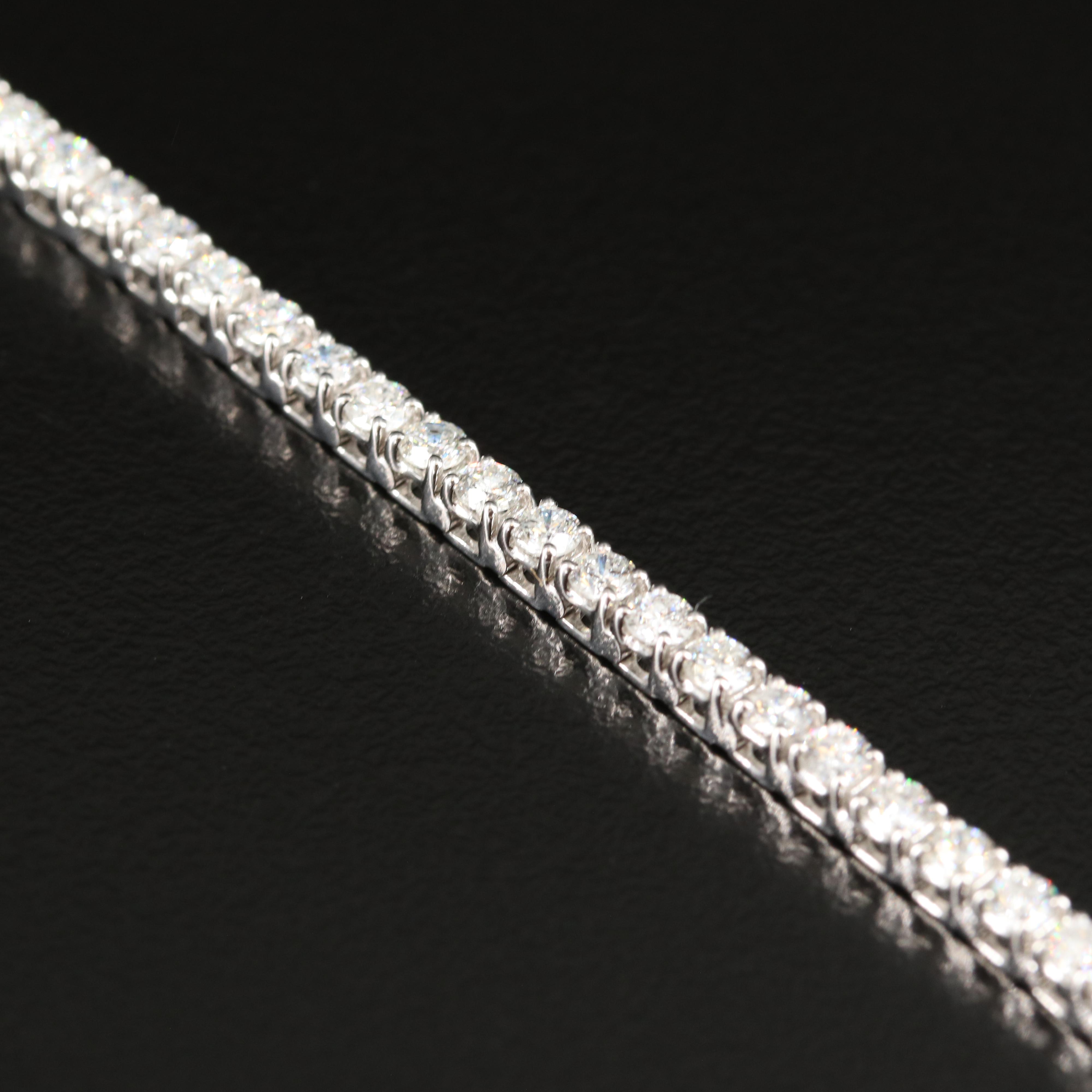 14K 3.90 CTW Lab Grown Diamond Line Bracelet