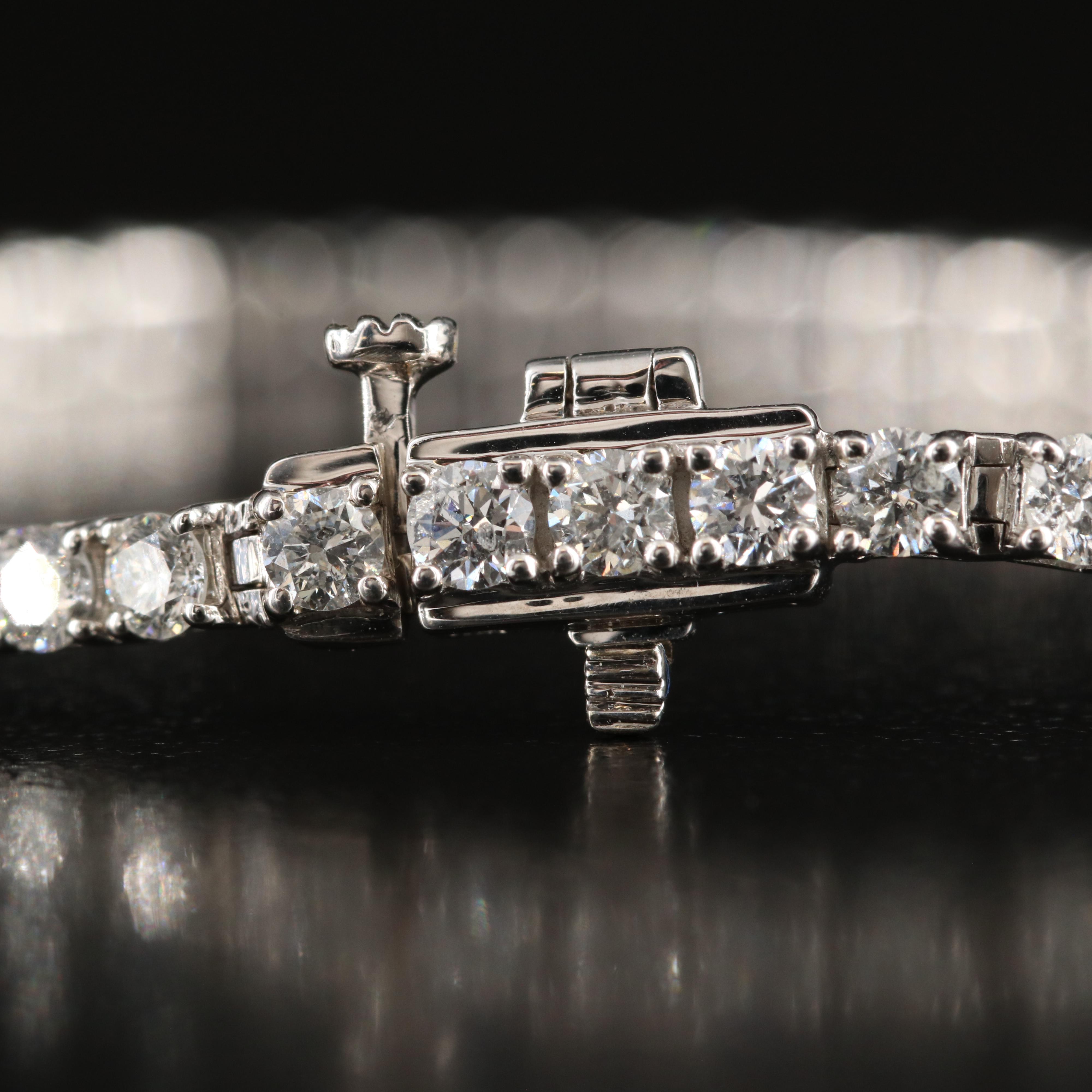 14K 3.90 CTW Lab Grown Diamond Line Bracelet