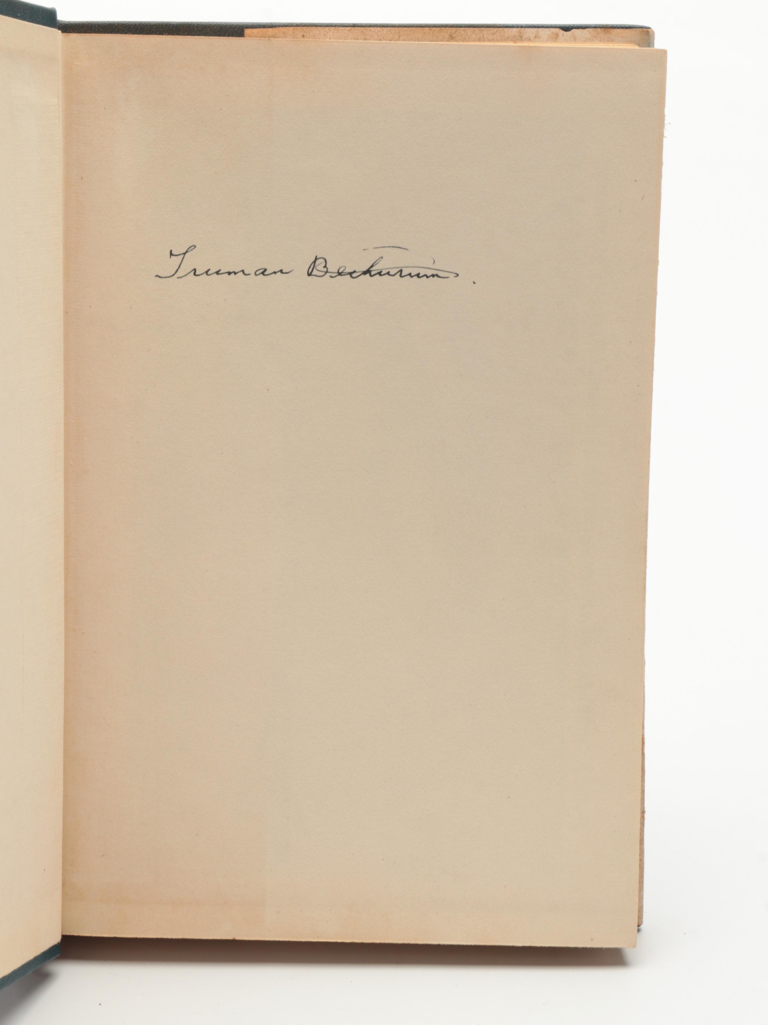 Signed "Aboard a Flying Saucer" by Truman Bethurum