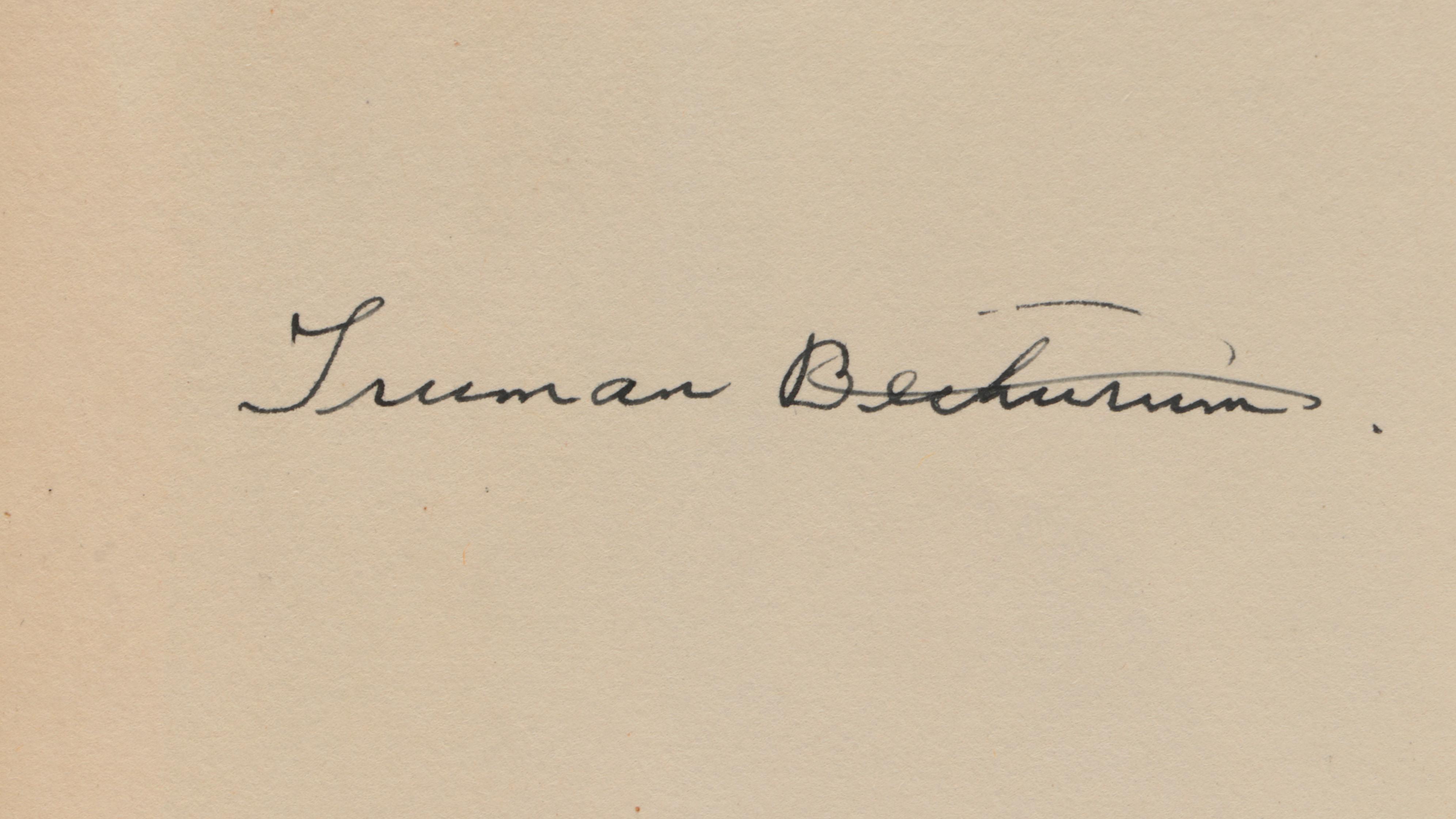 Signed "Aboard a Flying Saucer" by Truman Bethurum