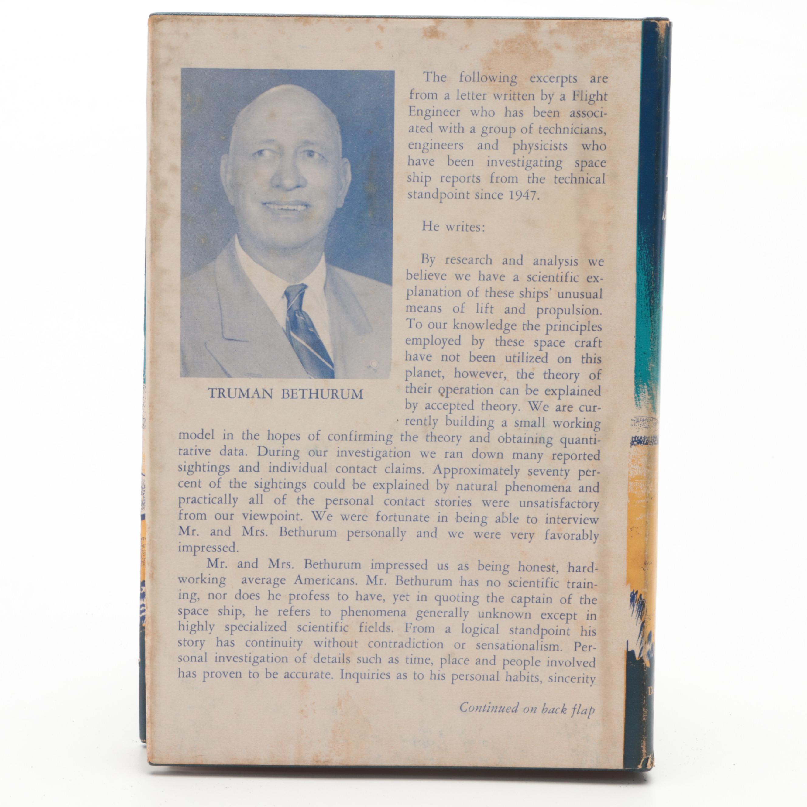 Signed "Aboard a Flying Saucer" by Truman Bethurum