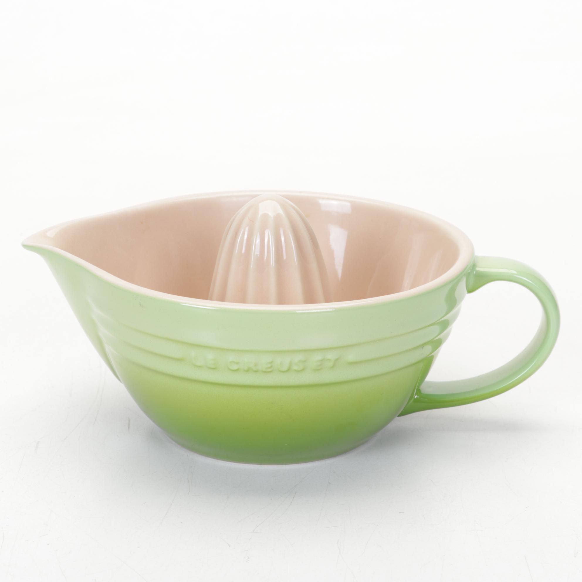 Le Creuset Stoneware Utensil Crocks with Ramekins and Jucier