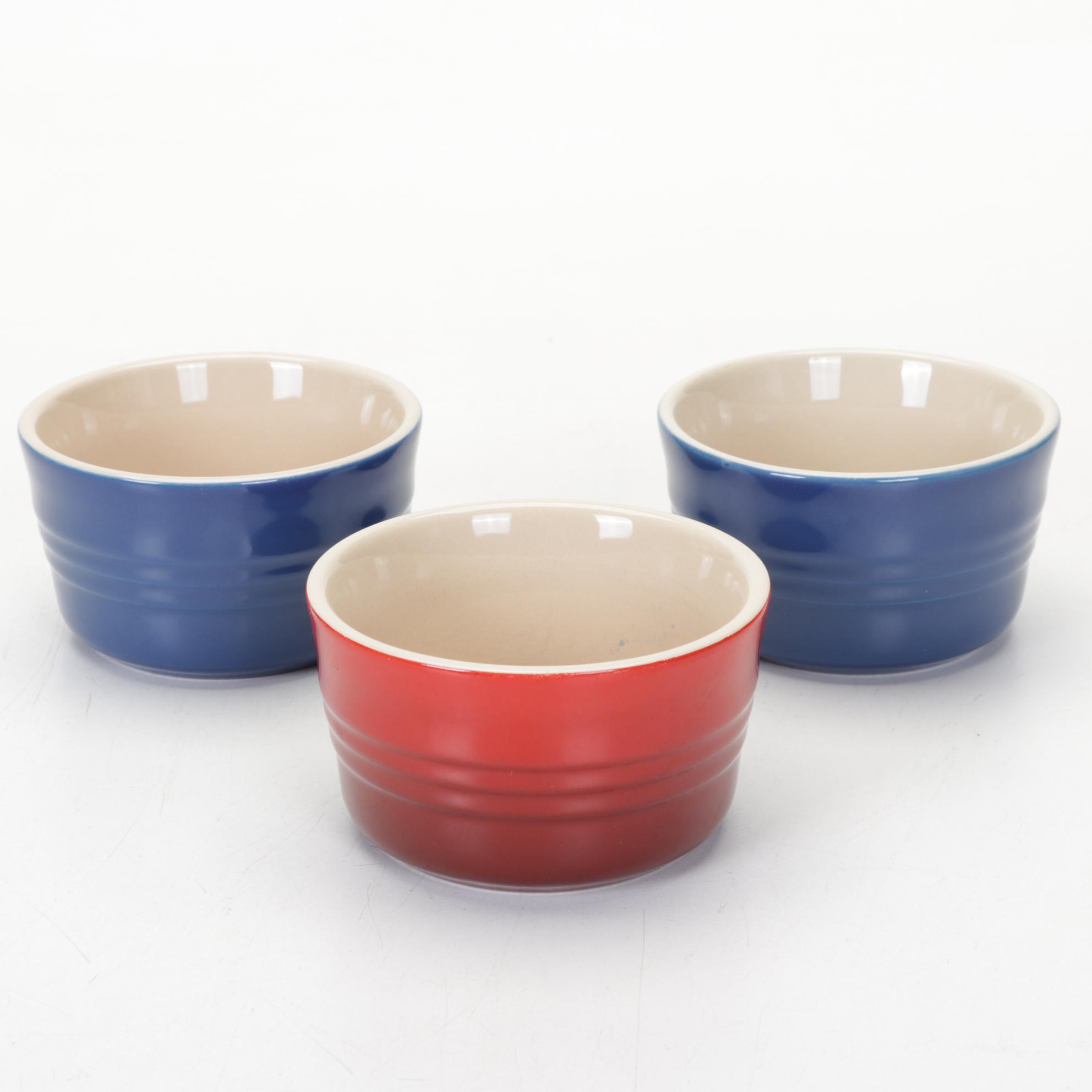 Le Creuset Stoneware Utensil Crocks with Ramekins and Jucier