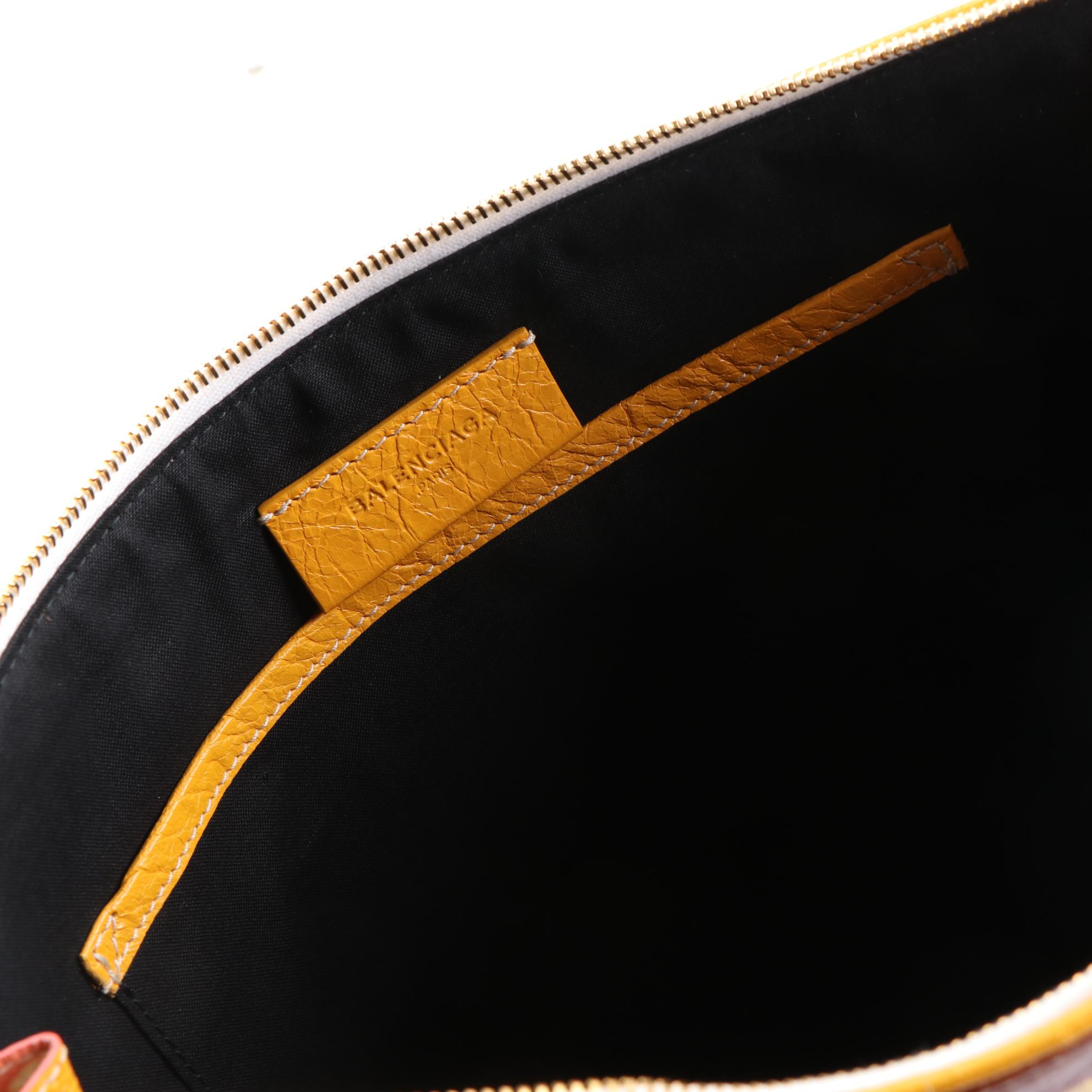 Balenciaga Blanket Pouch in Floral Printed Textured Leather