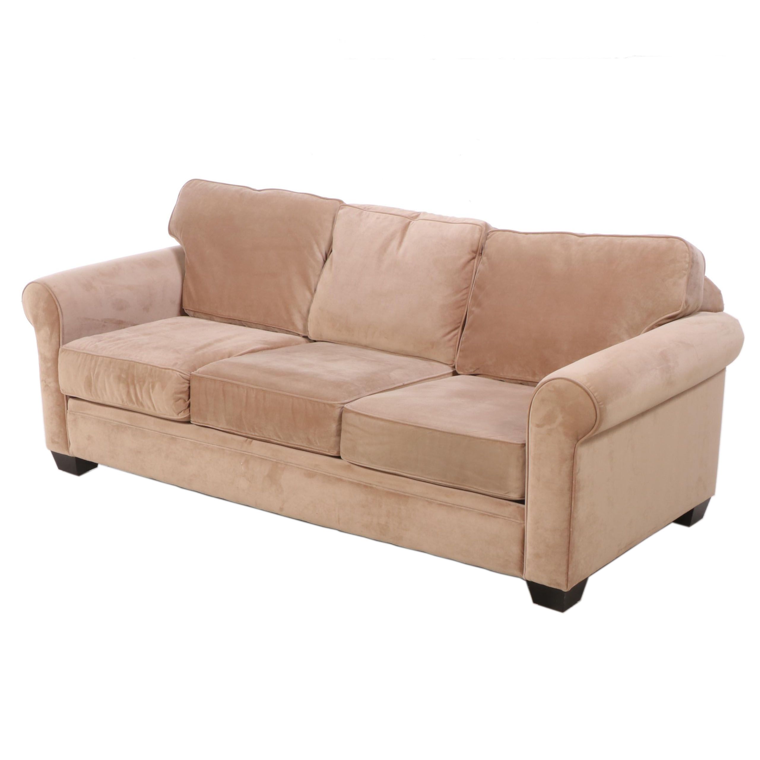 Contemporary Rolled Arm Sofa