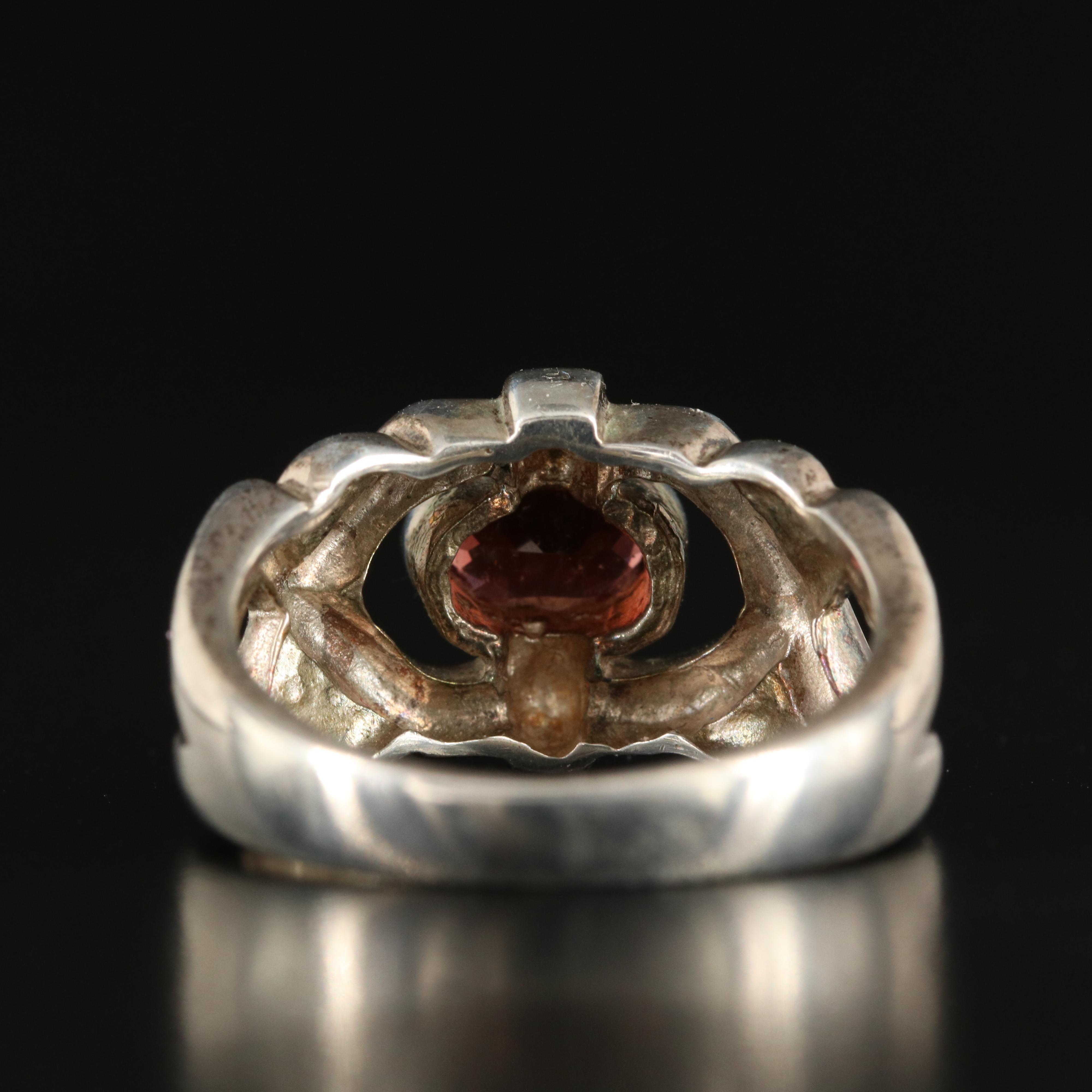 Sterling Garnet Ring