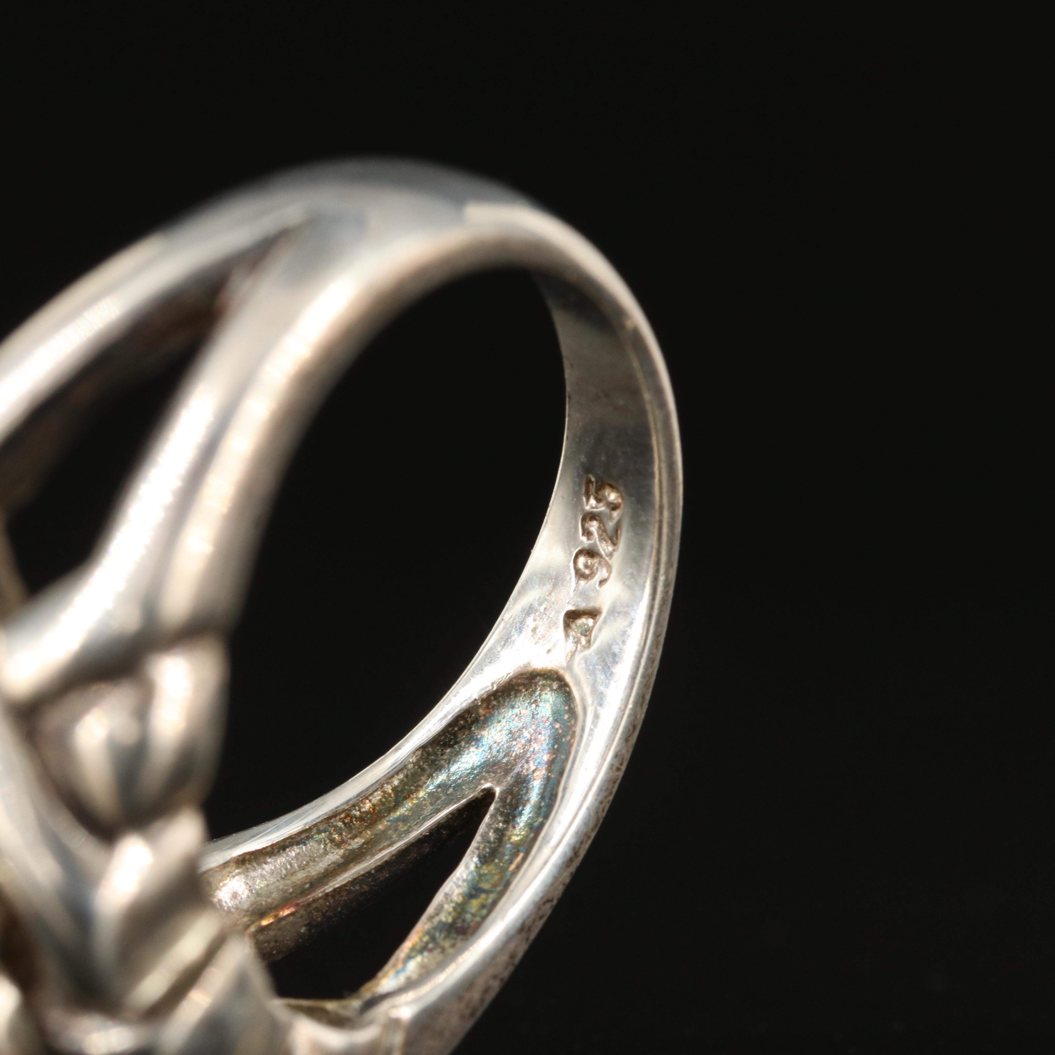 Sterling Garnet Ring