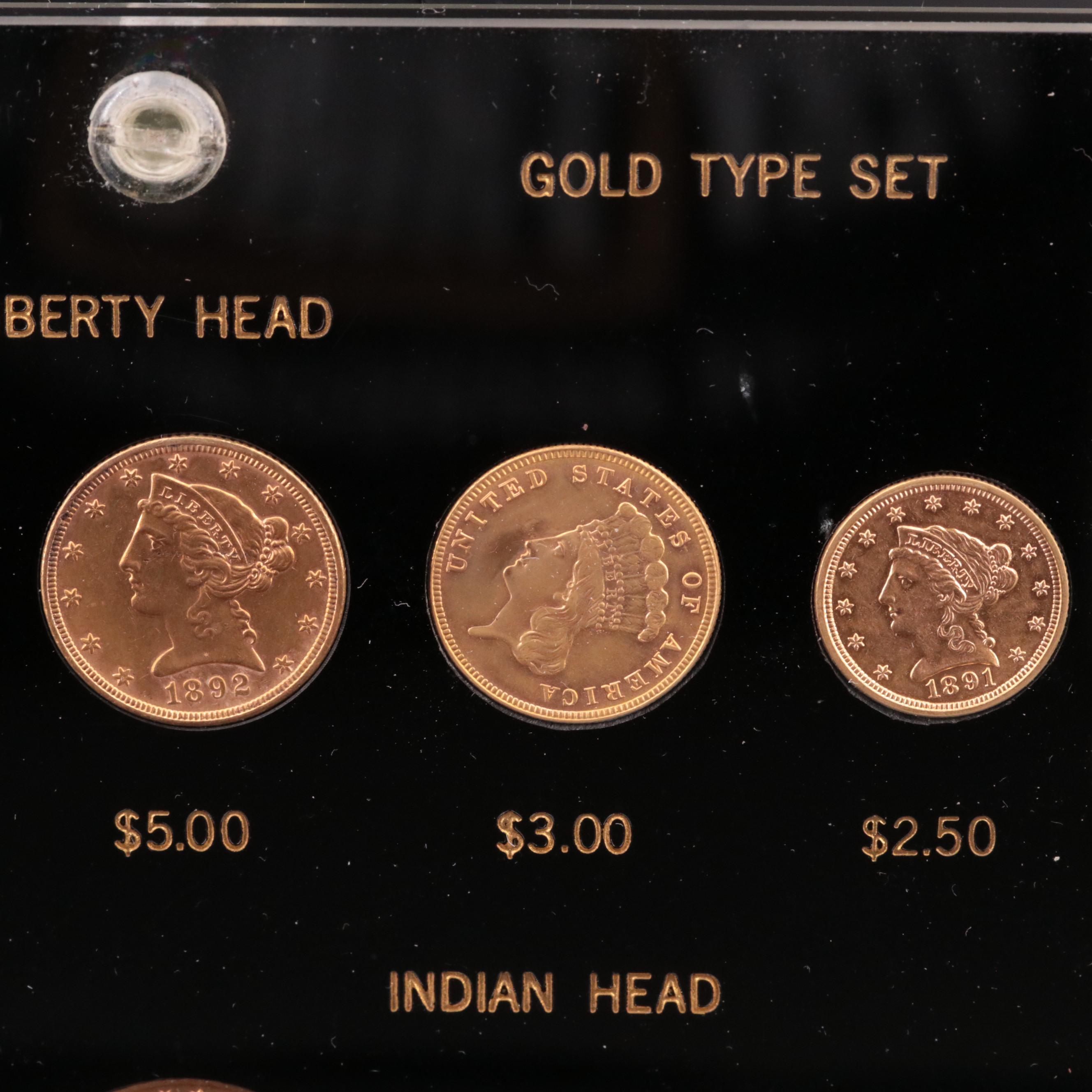 Complete 11 Coin United States Gold Type Set Collection