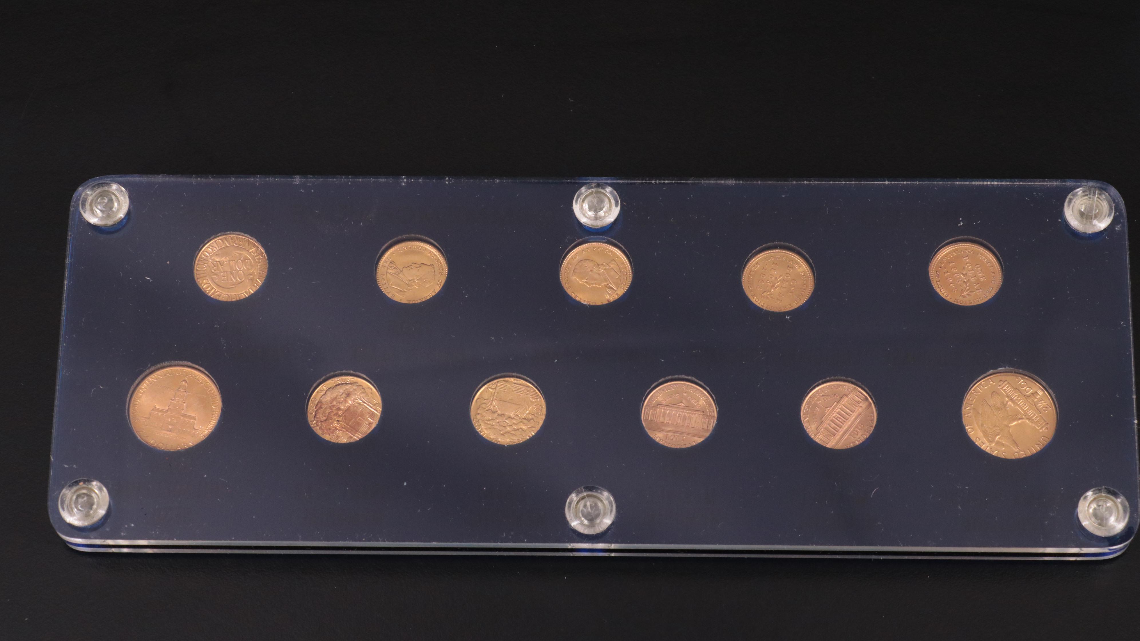 Complete 11 Coin United States Gold Commemorative Coins Collection