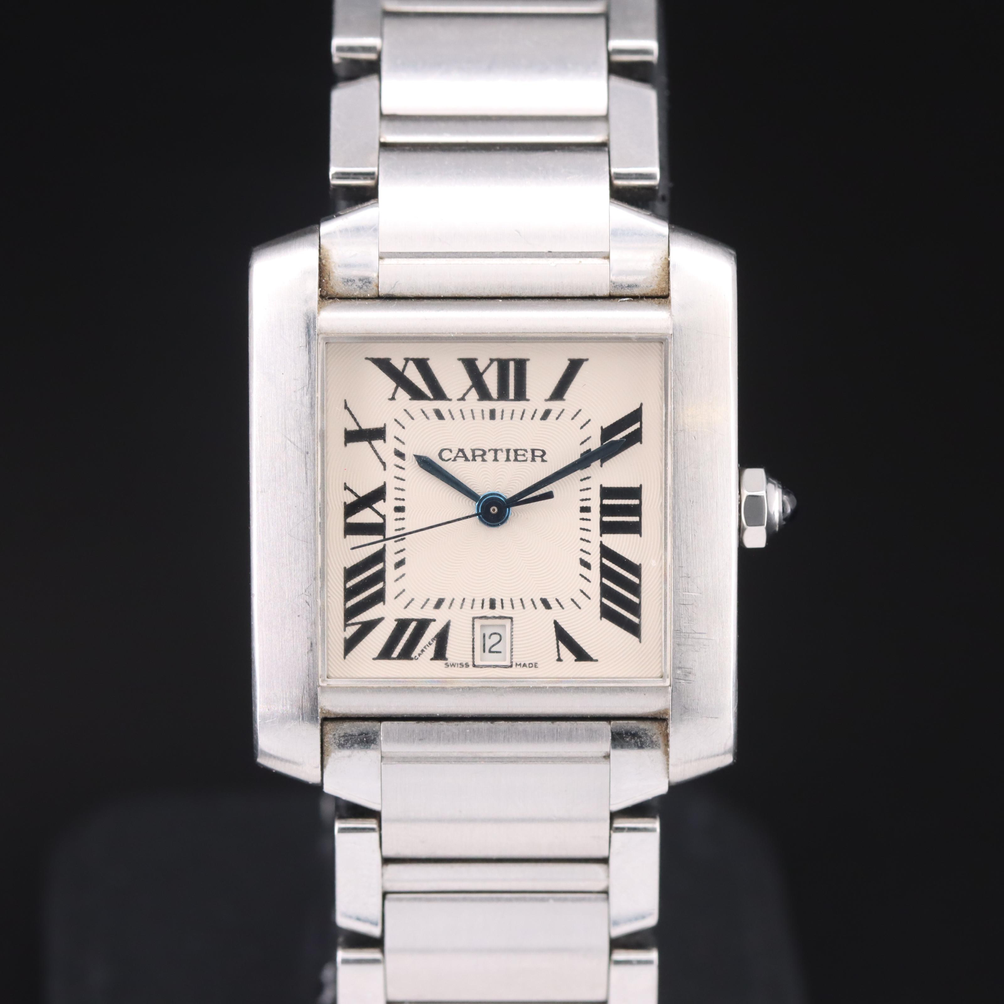 Cartier Tank Francaise Stainless Steel Automatic with Date Watch