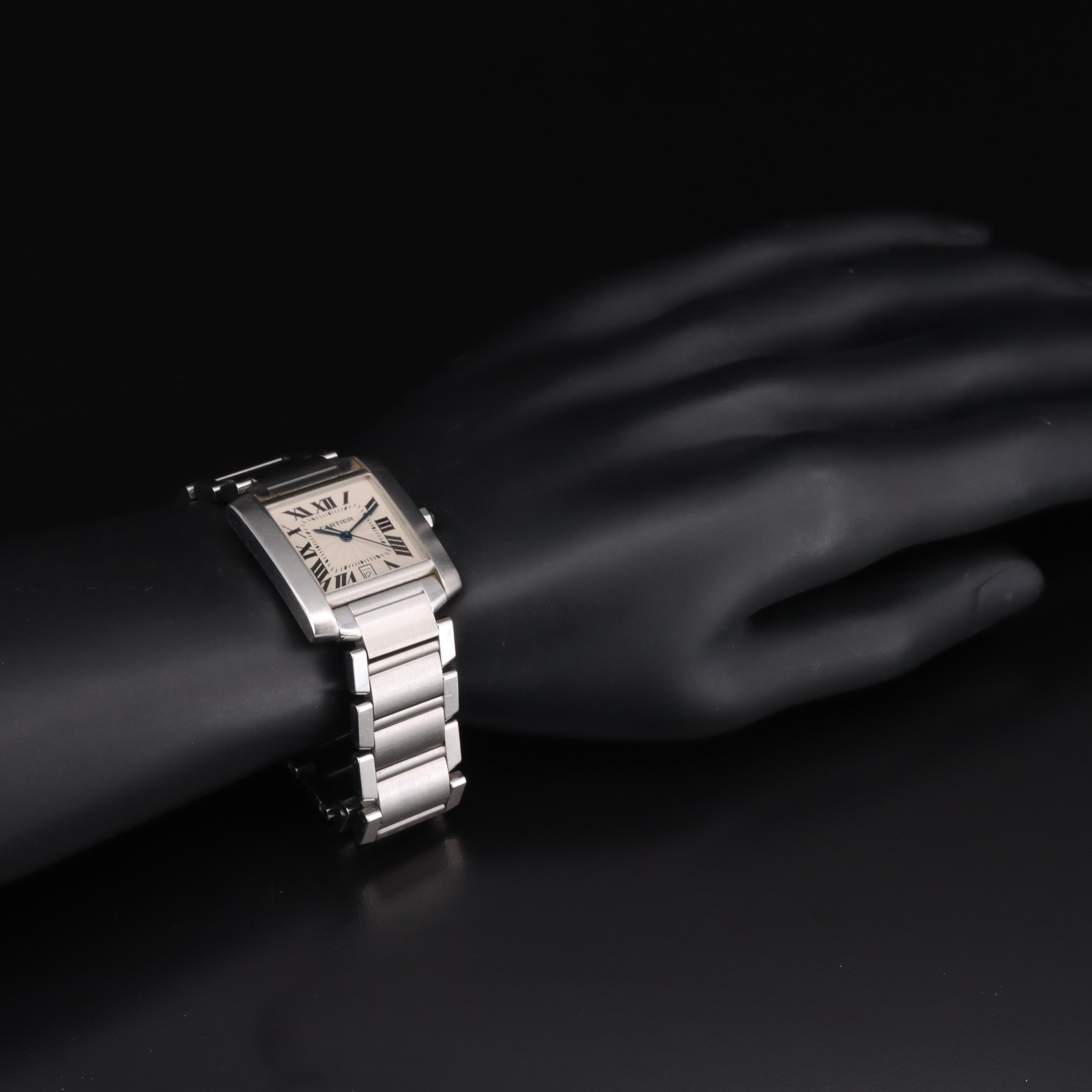 Cartier Tank Francaise Stainless Steel Automatic with Date Watch