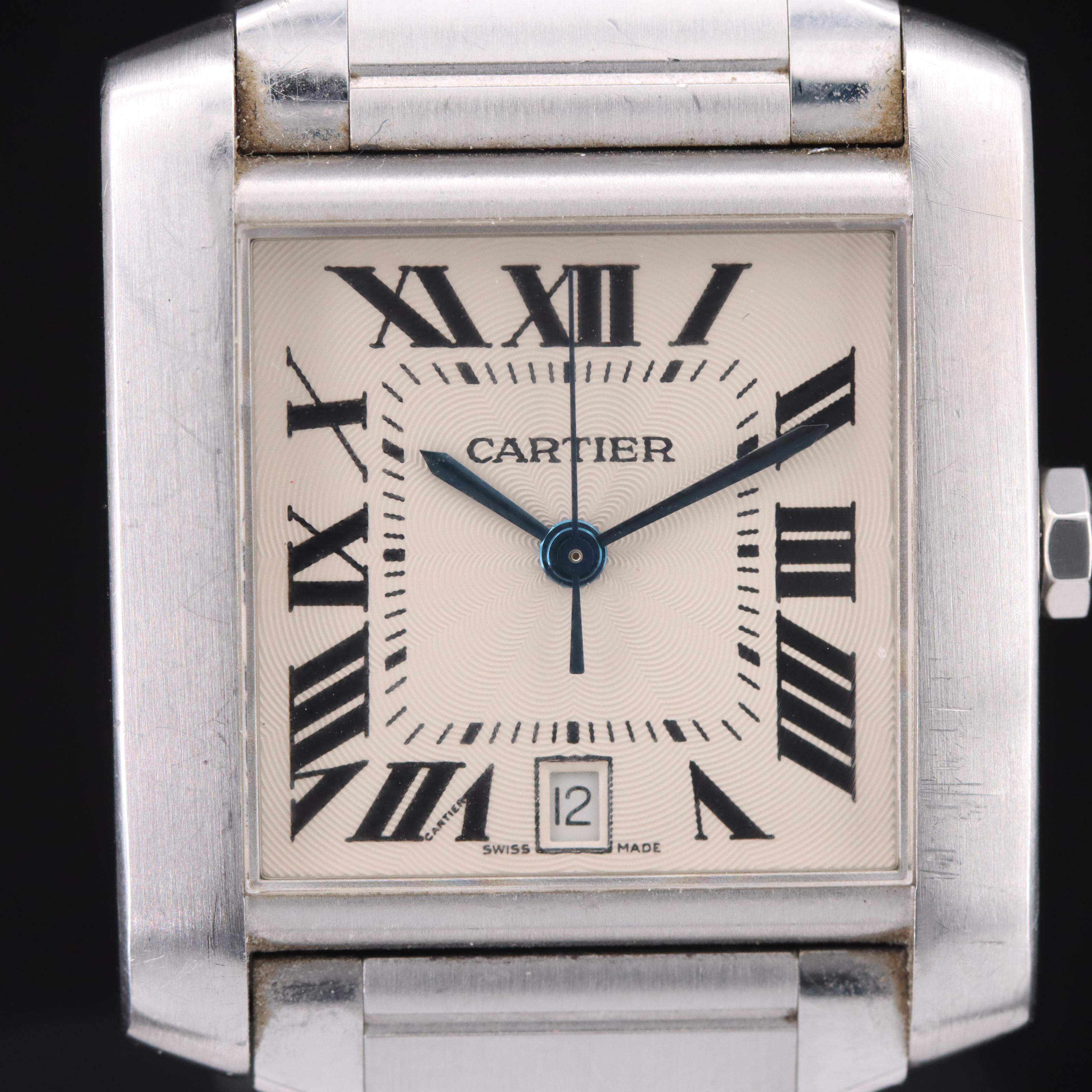 Cartier Tank Francaise Stainless Steel Automatic with Date Watch