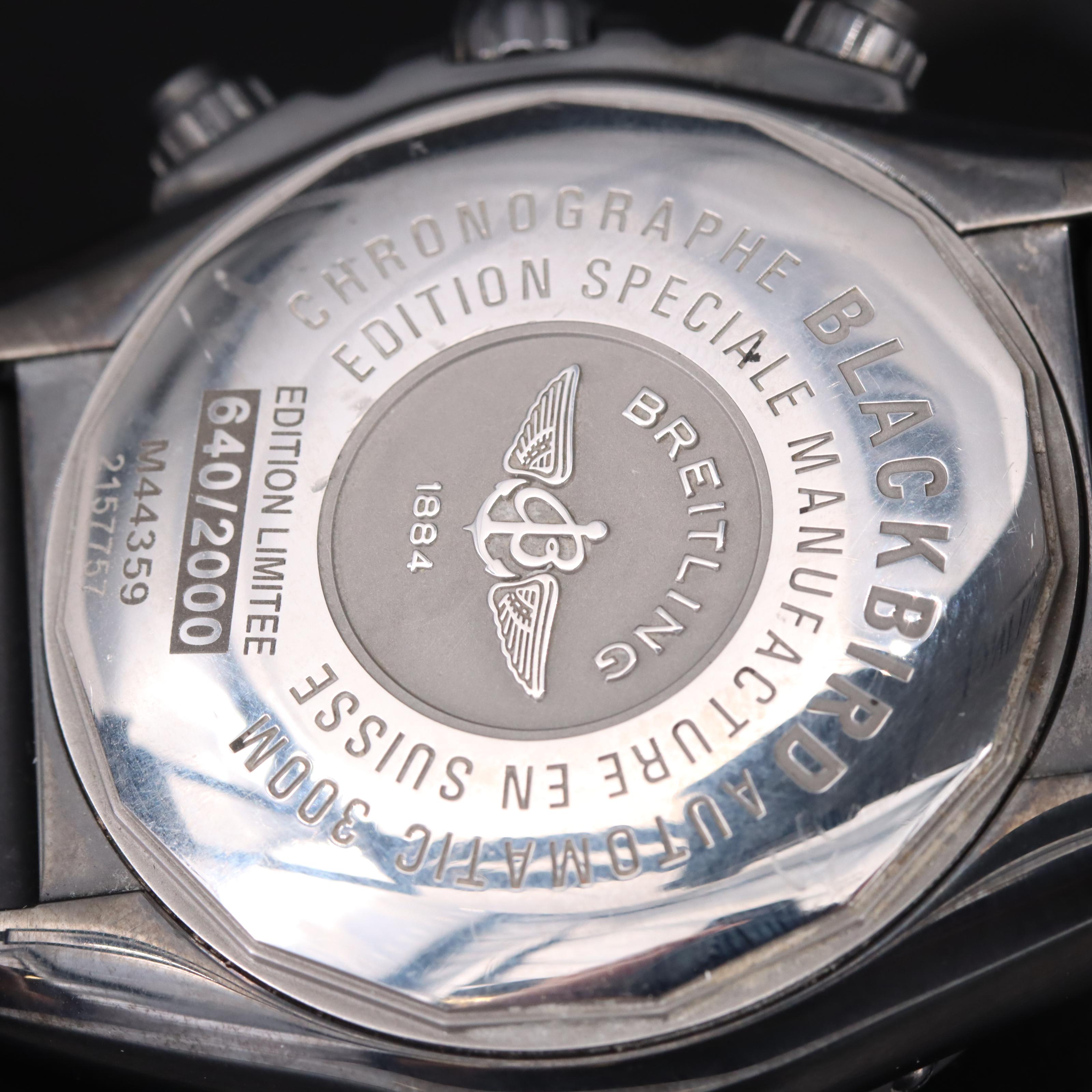 Breitling Black Bird Chronograph Watch