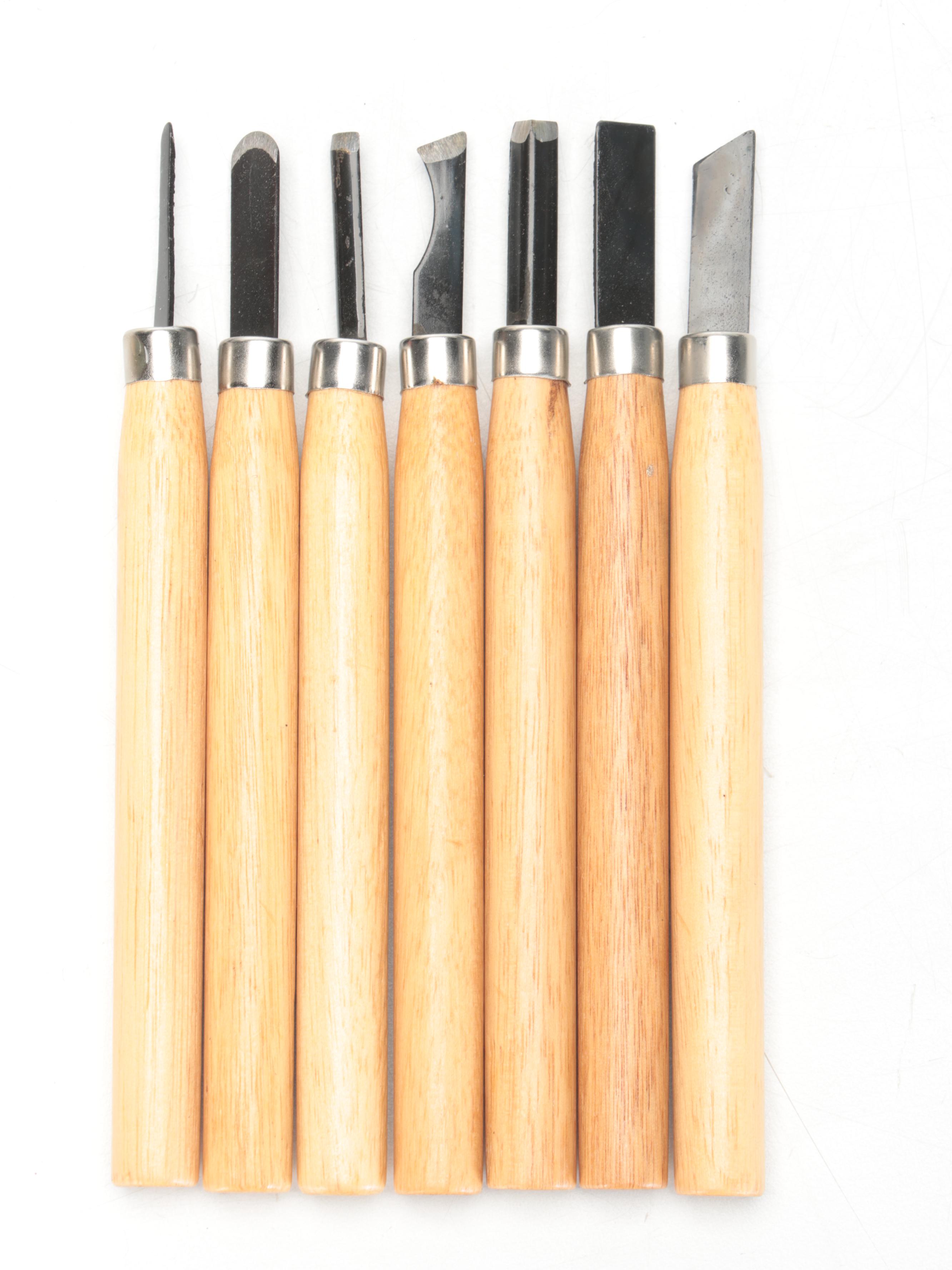 X-ACTO Wooden Tool Chest with Chisels, Other Woodworking Tools